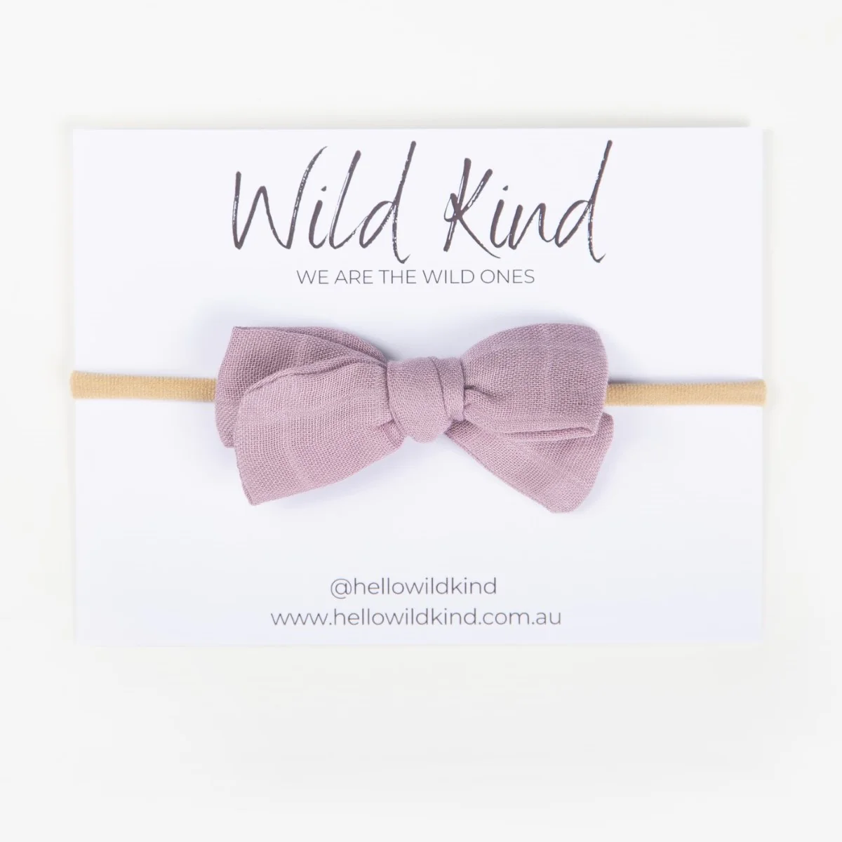 Dorothy Linen Bow Headband - Lavender