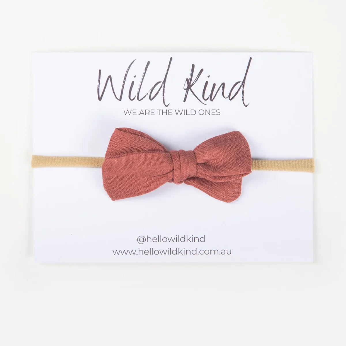 Dorothy Linen Bow Headband - Watermelon