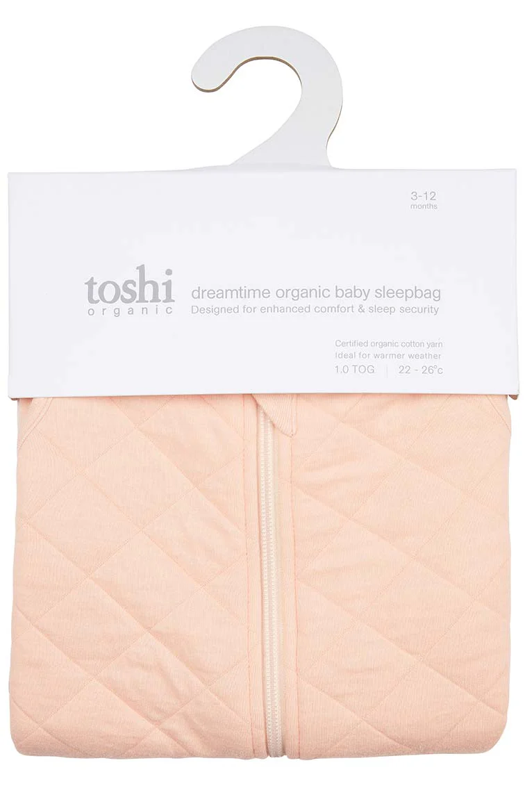 Toshi Dreamtime Organic Sleeveless Sleep Bag - Blush - Image 8