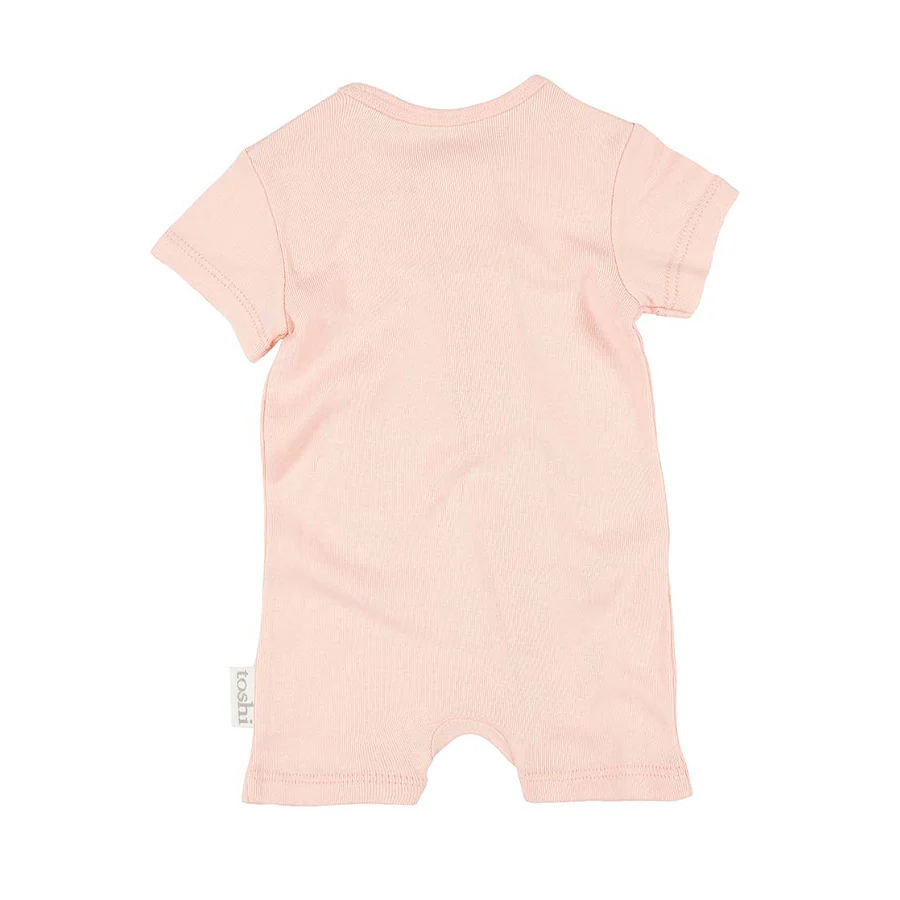 Toshi Organic Onesie Short Sleeve - Blush - Image 2