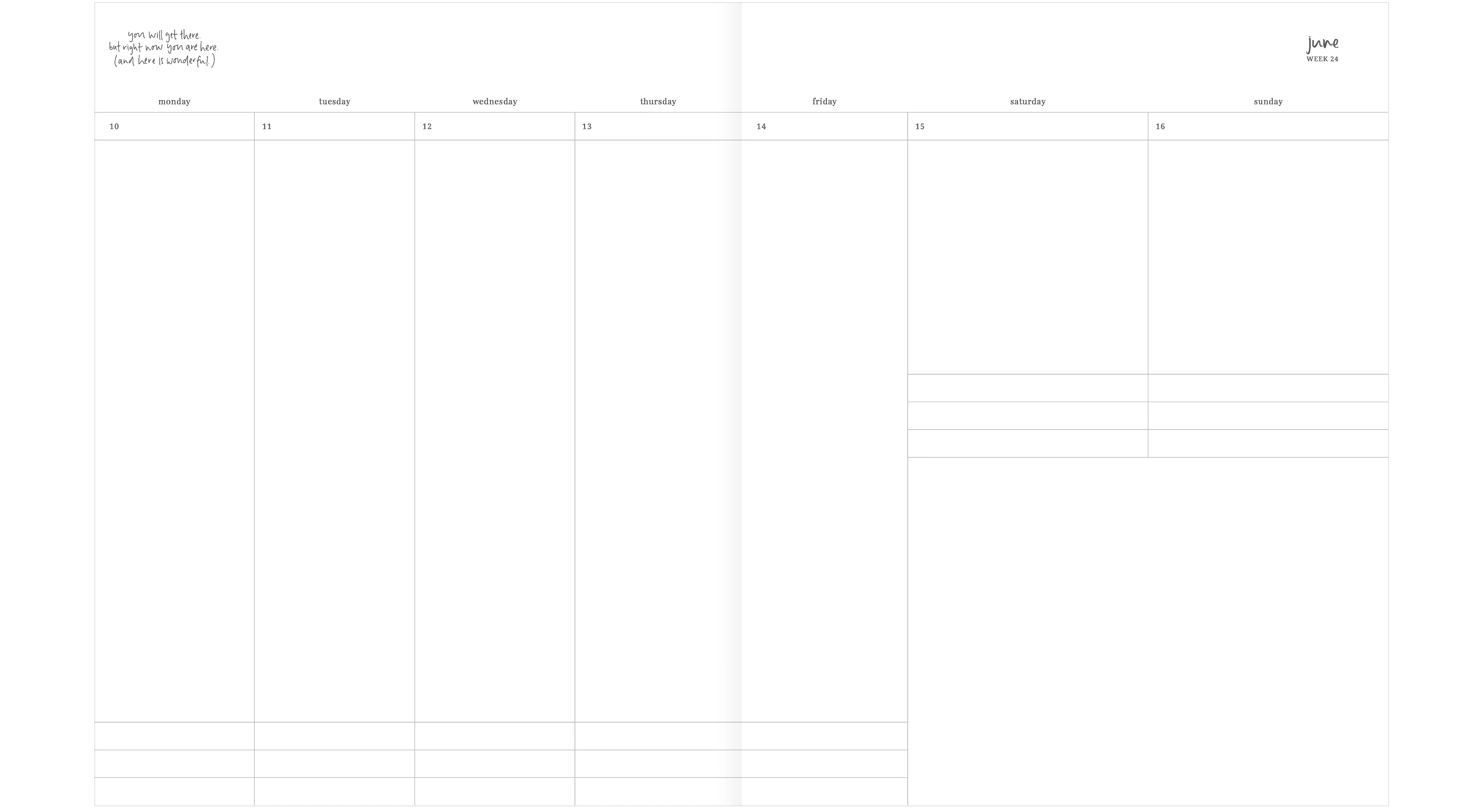 2024 Planner | Grande | Vertical Weekly | Crema - Image 4
