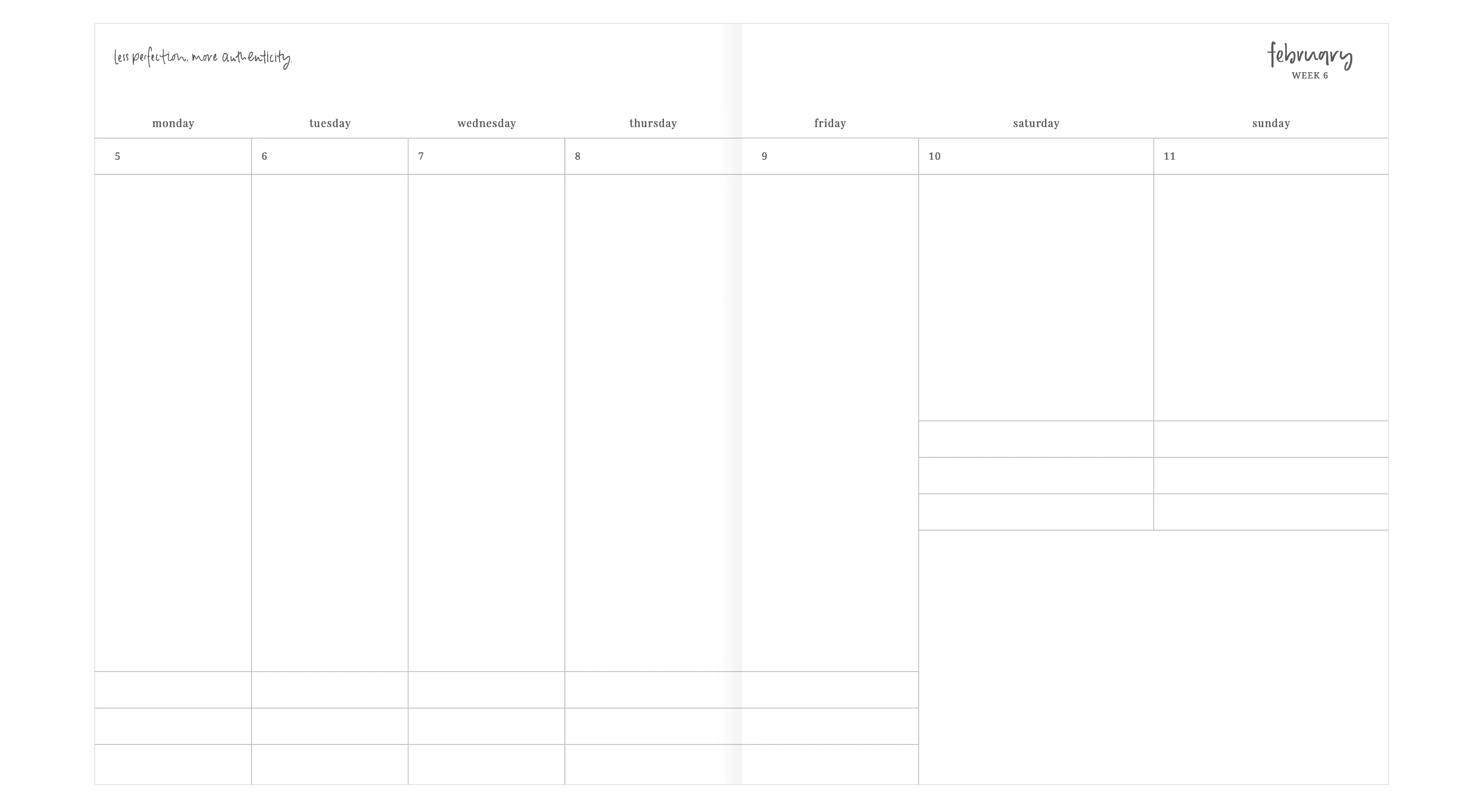 2024 Planner | Signature | Vertical Weekly | Crema - Image 4