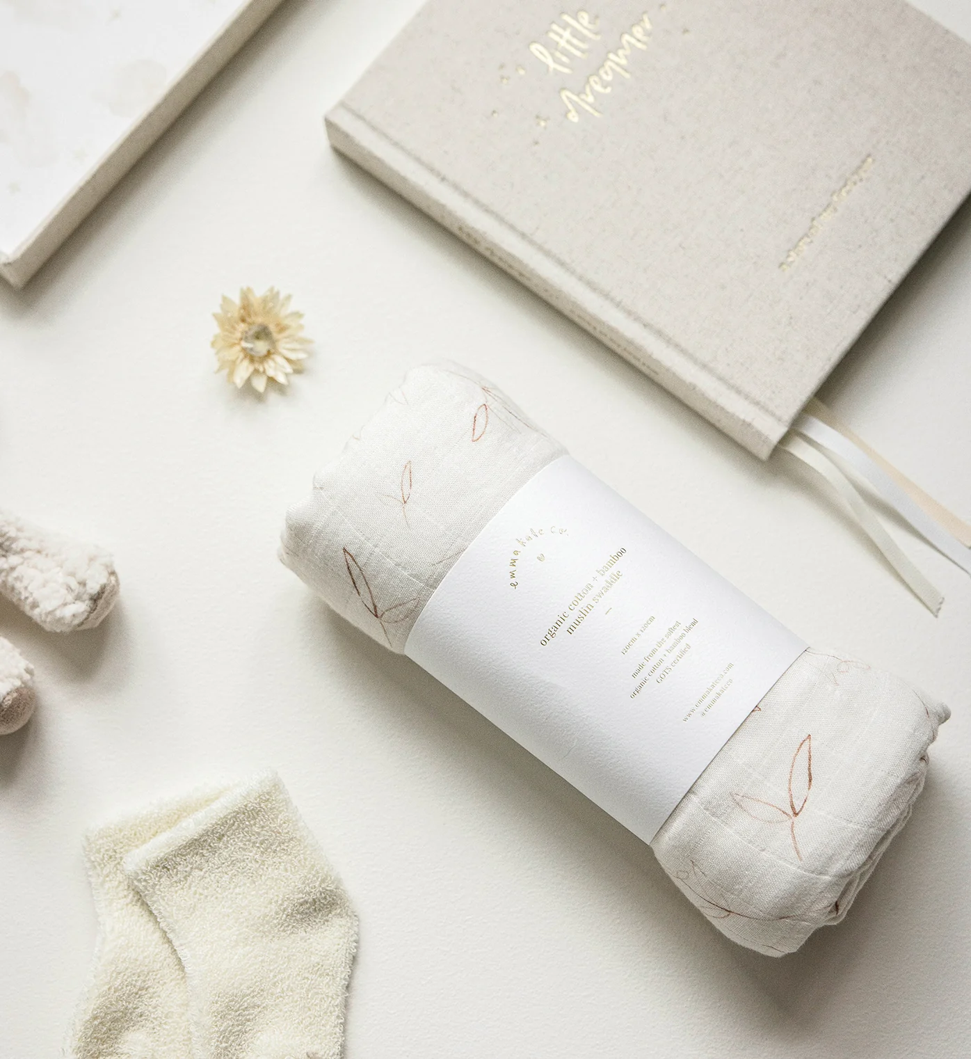 Baby Swaddle - Olive Branch - Image 4