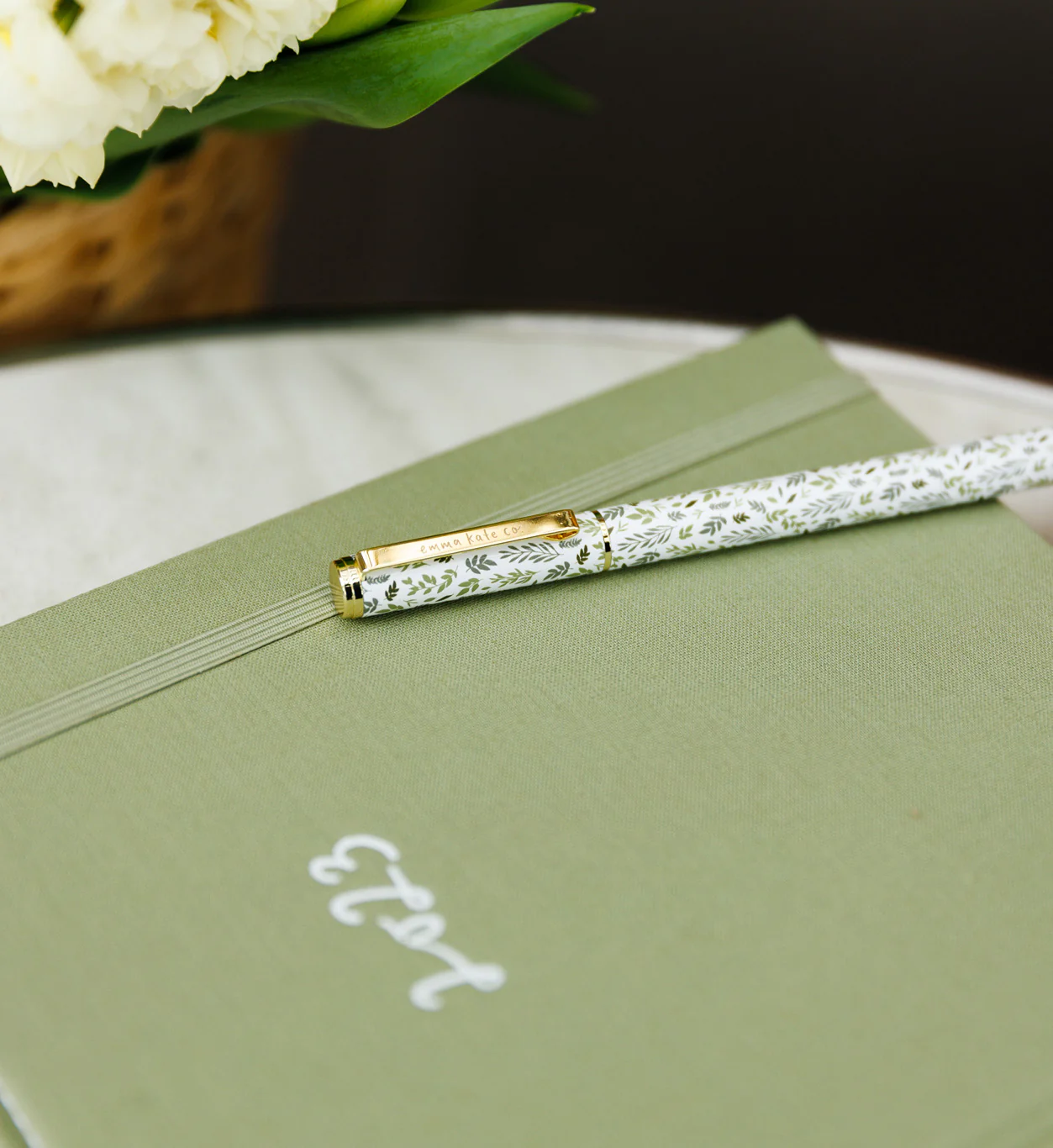 Metal Rollerball Pen | Spring Leaves - Image 2