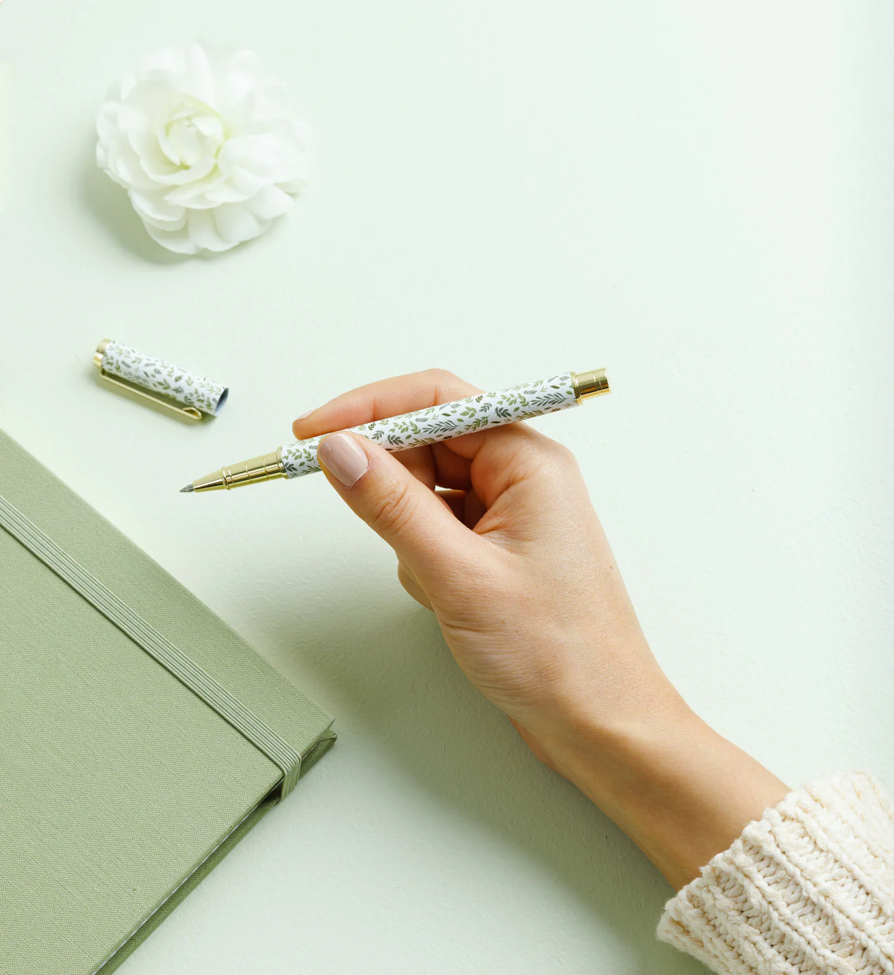 Metal Rollerball Pen | Spring Leaves - Image 3