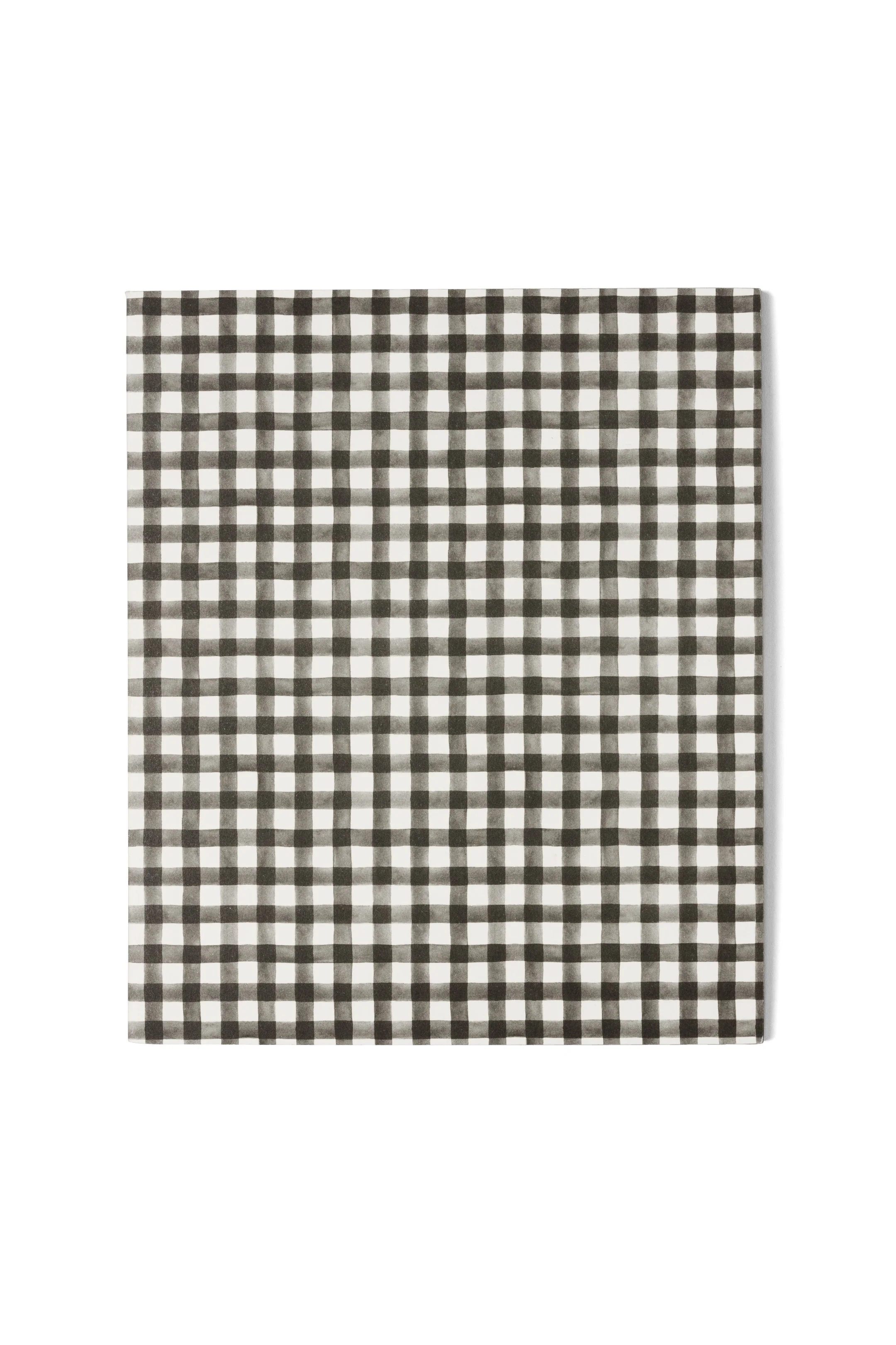 A5 Notebook | Black Gingham | Lined