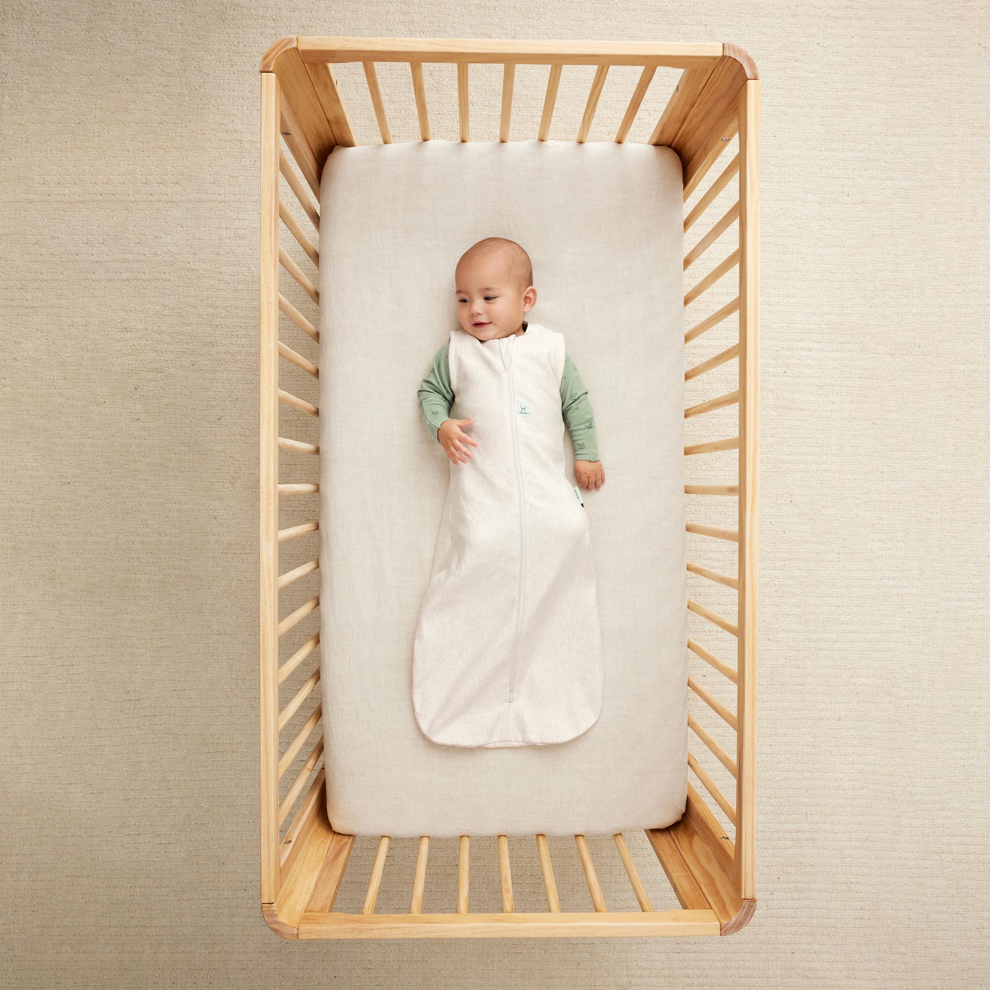 Jersey Sleeping Bag  1.0 TOG - Oatmeal Marle - Image 3