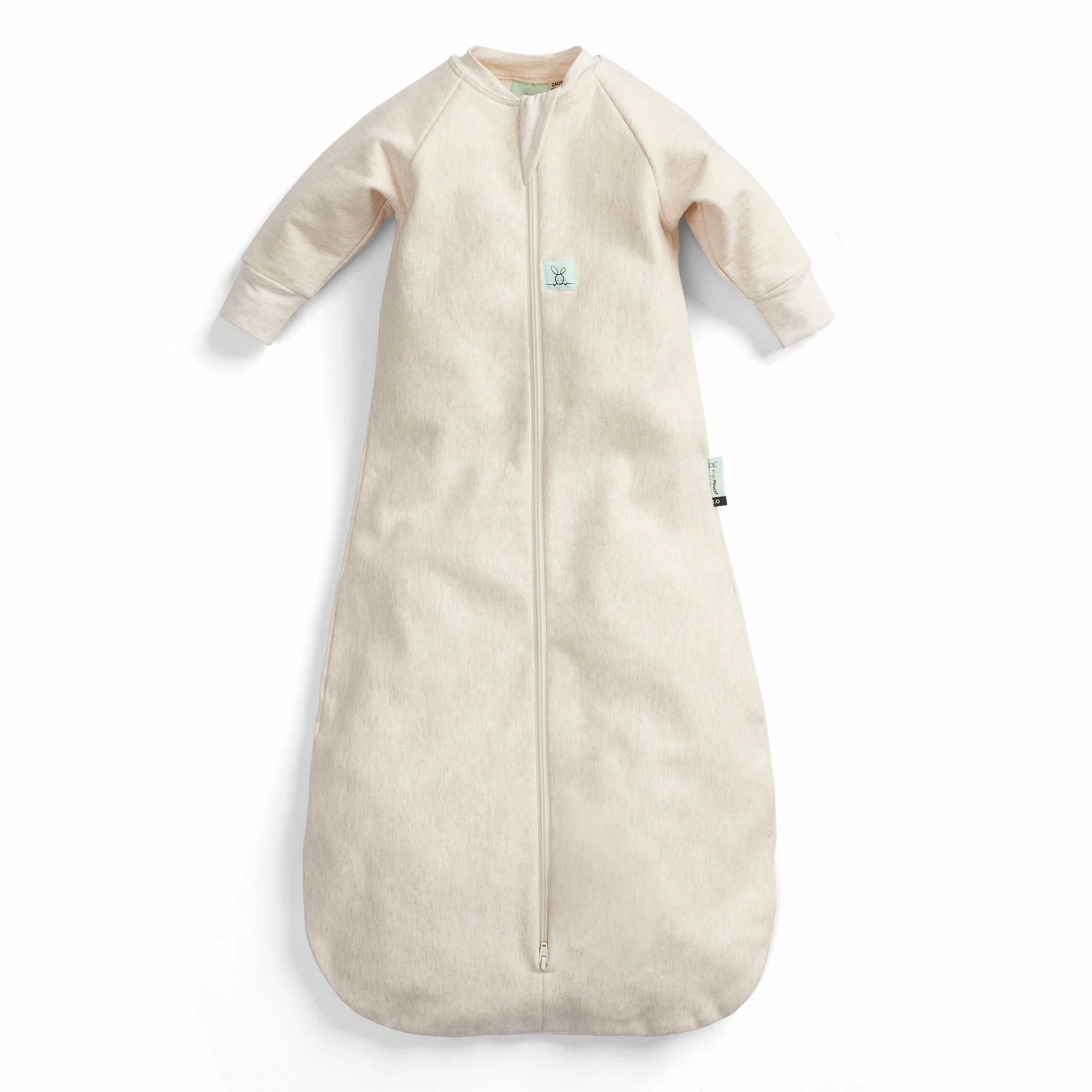 Jersey Sleeping Bag Long Sleeve  1.0 TOG - Oatmeal Marle
