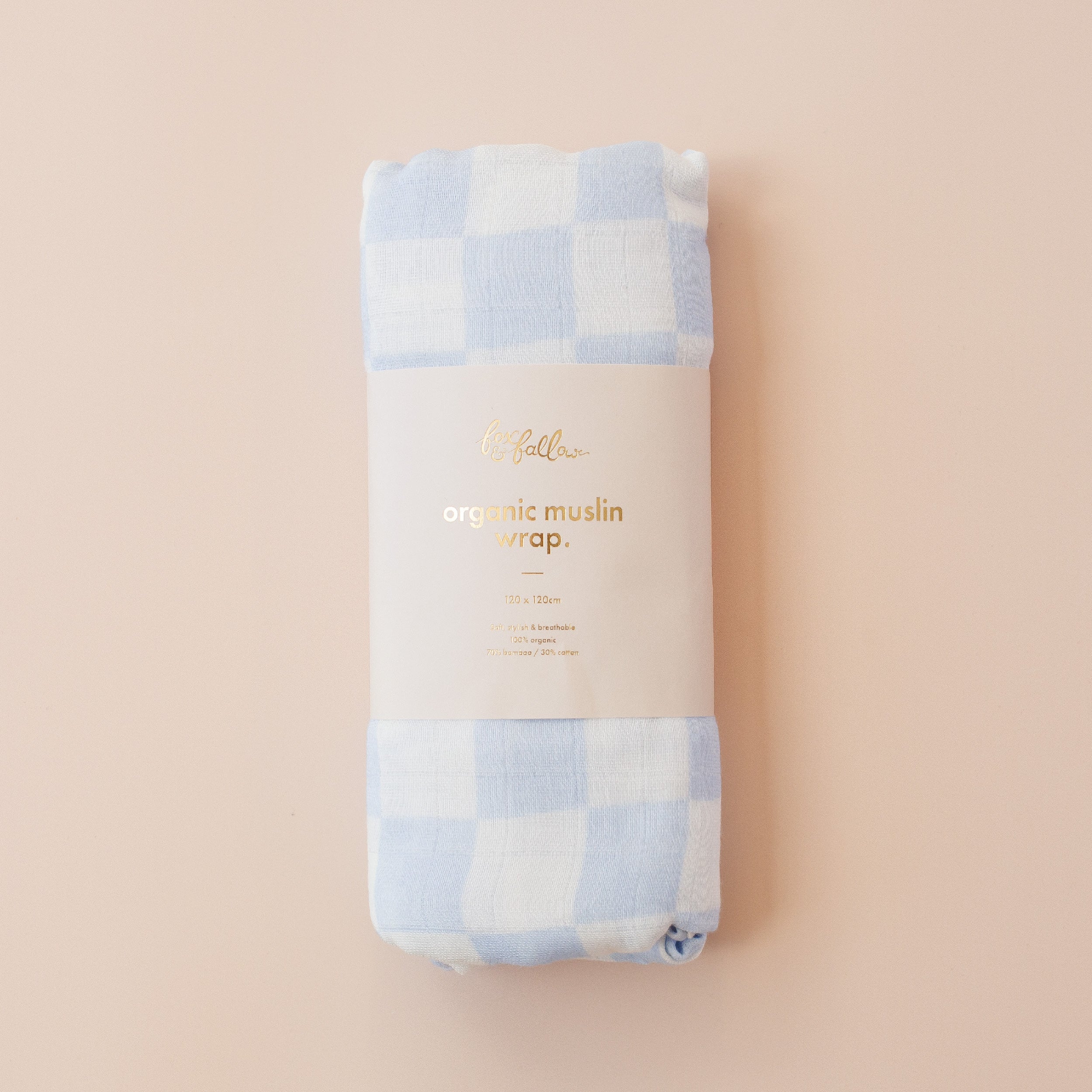 Organic Muslin Wrap - Powder Check Organic - Image 3