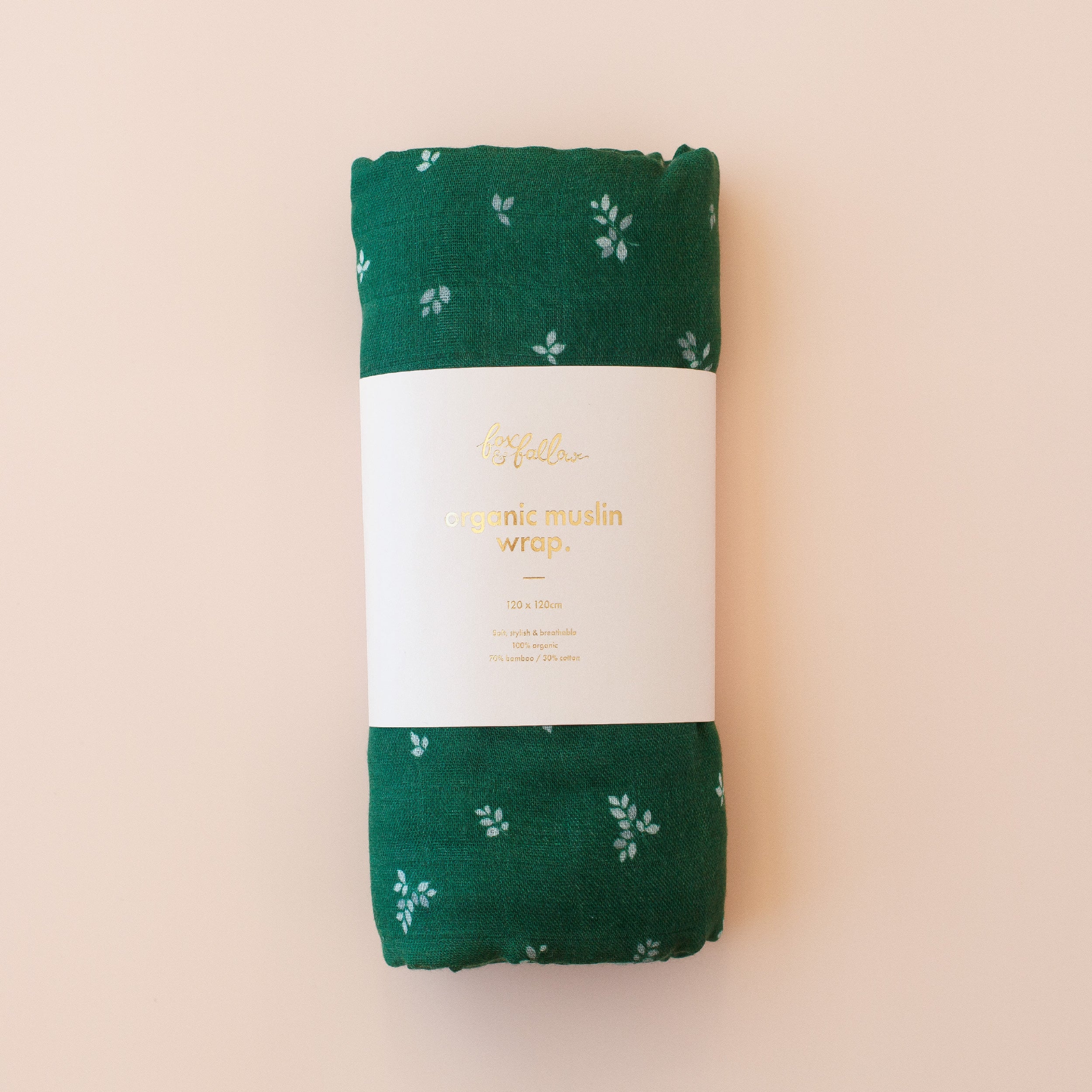 Organic Muslin Wrap - Spruce - Image 3