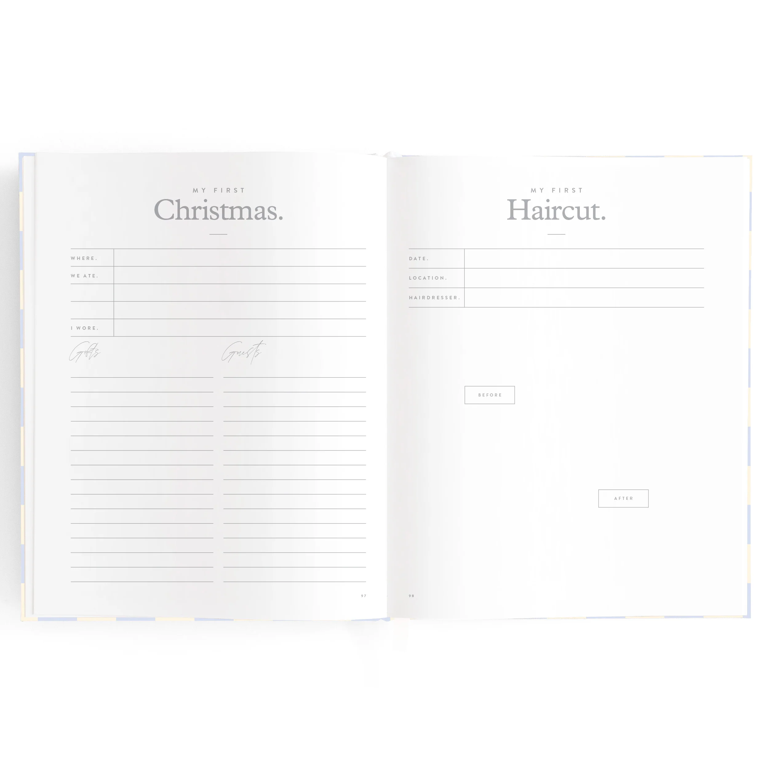 Baby Book - Blue Check - Image 21