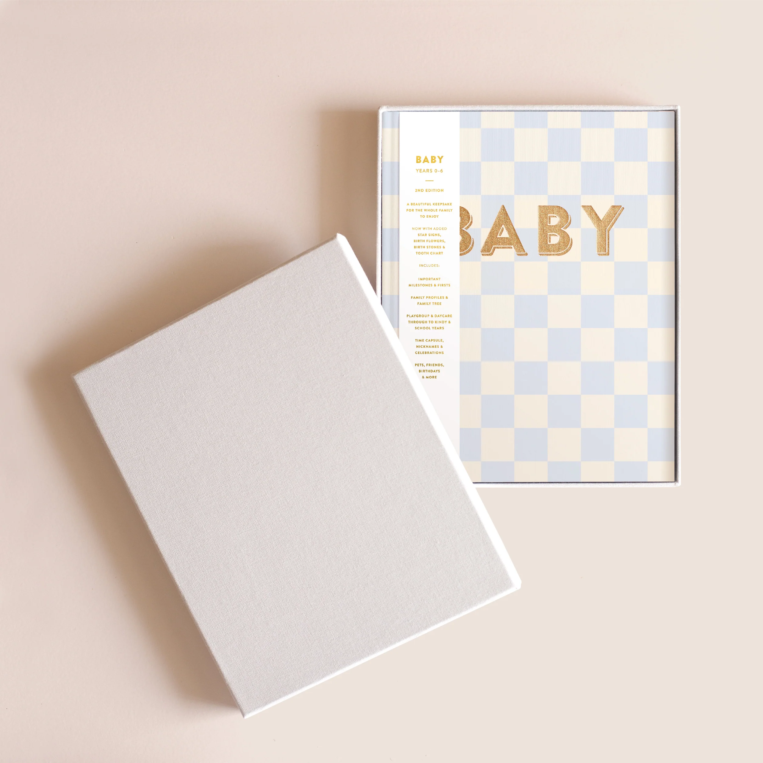 Baby Book - Blue Check (Boxed) - Image 4