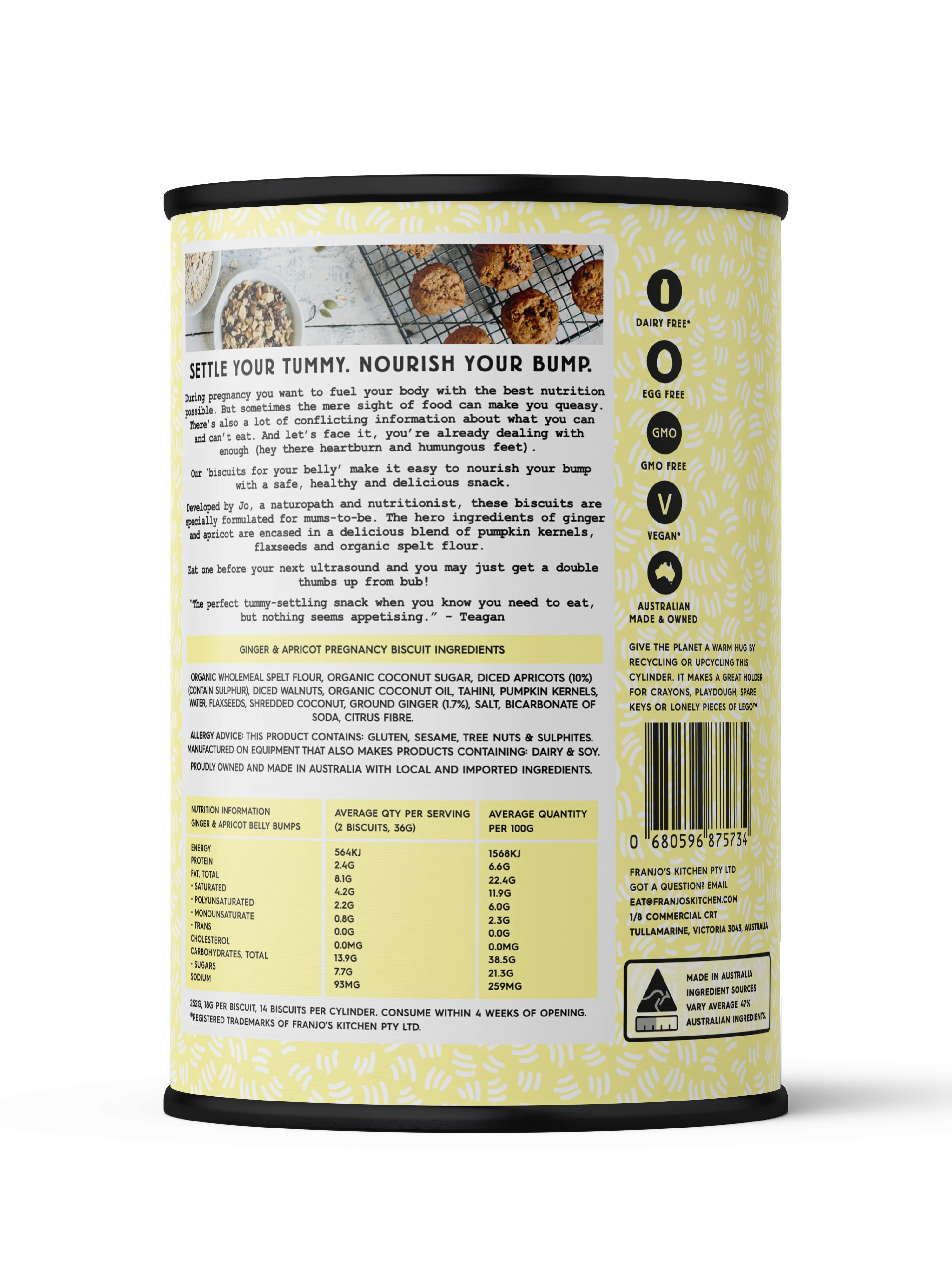 Belly Bump Pregnancy Biscuits - Ginger and Apricot - Image 6