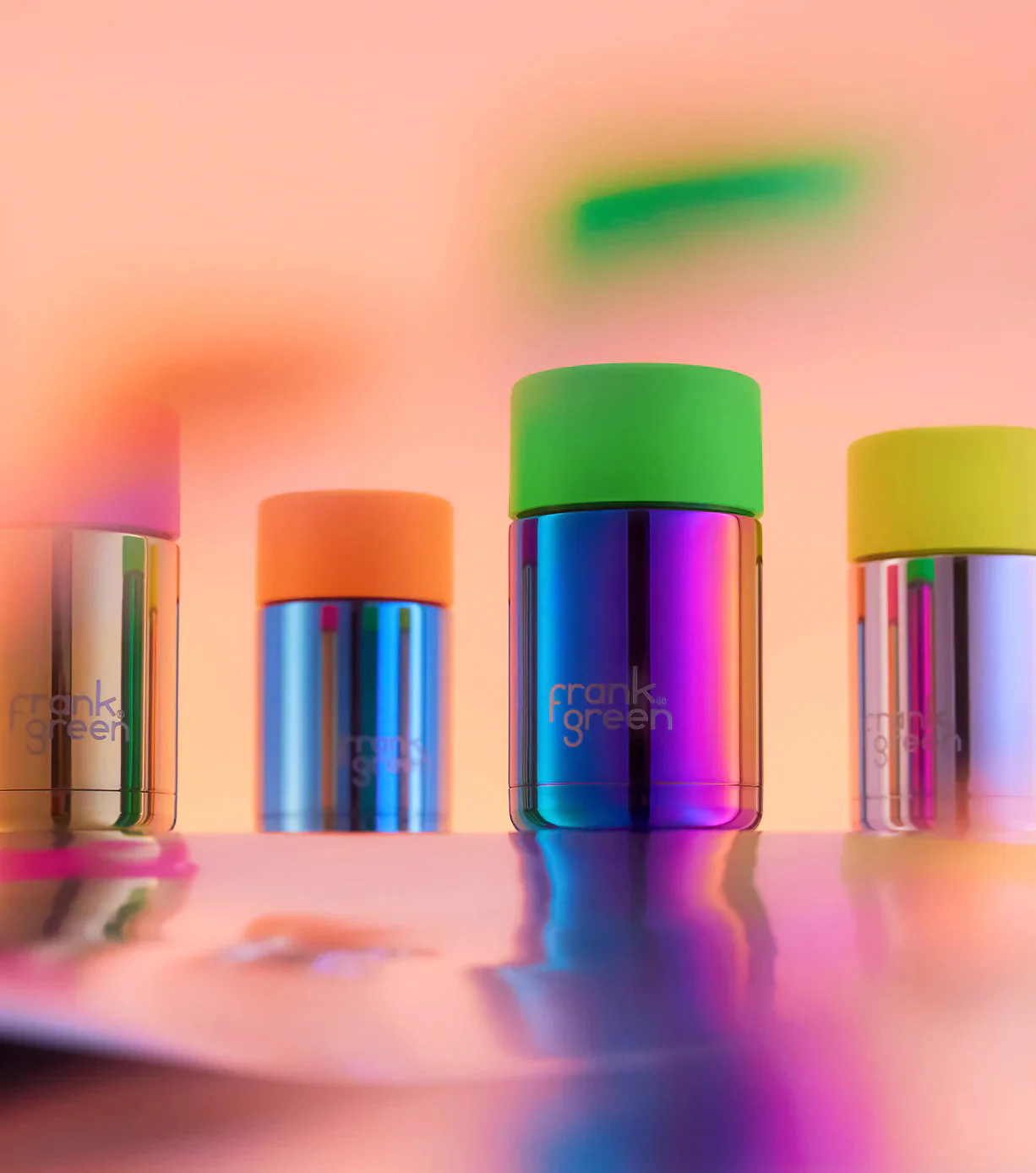 Reusable Cup 295ml - Rainbow/Neon Green - Image 2