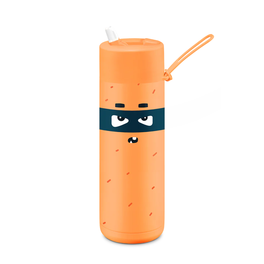 Frankster Drink Bottle 595ml - Neon Orange/Robin