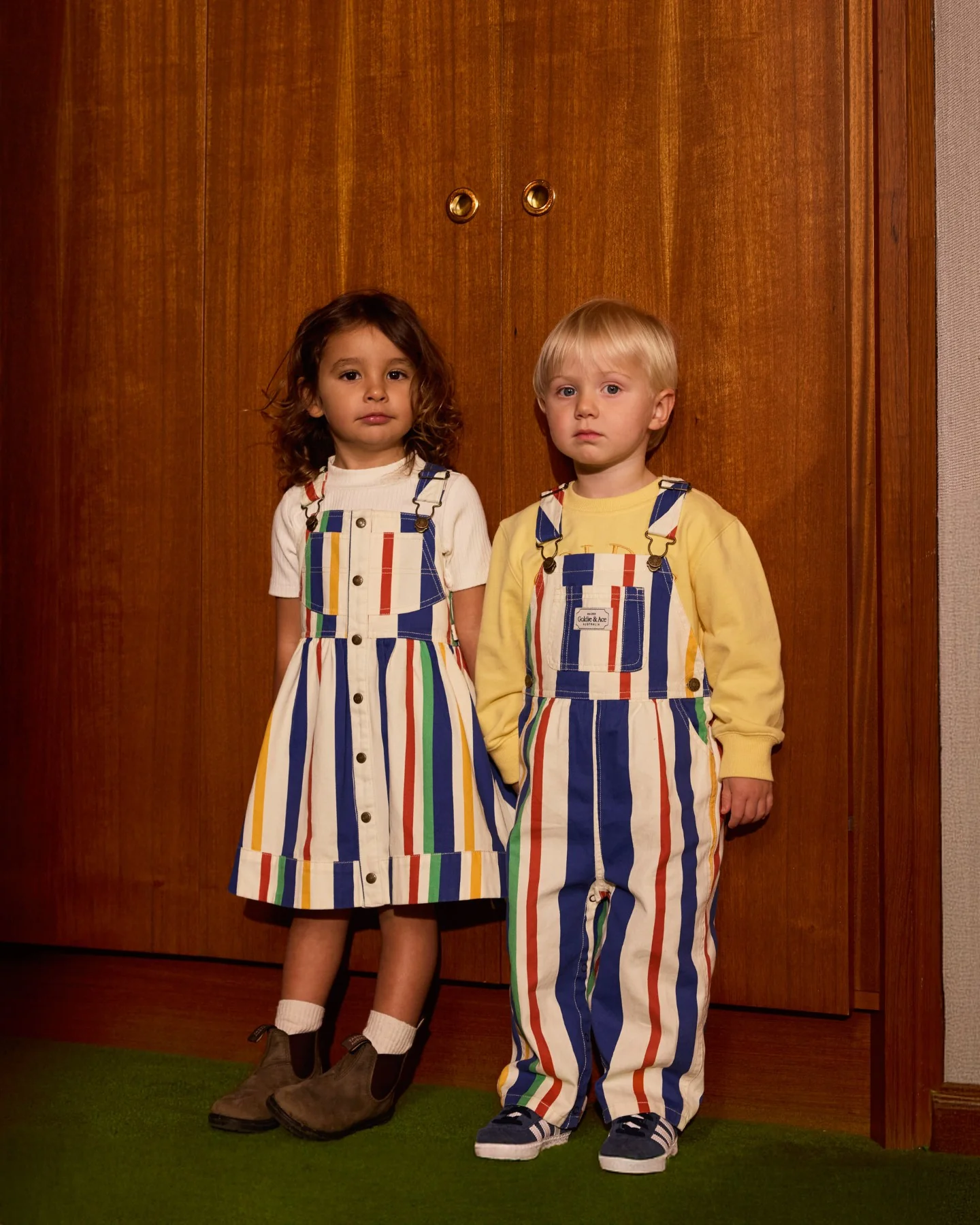 Austin Denim Overalls - 90'S Bold Stripe - Image 3