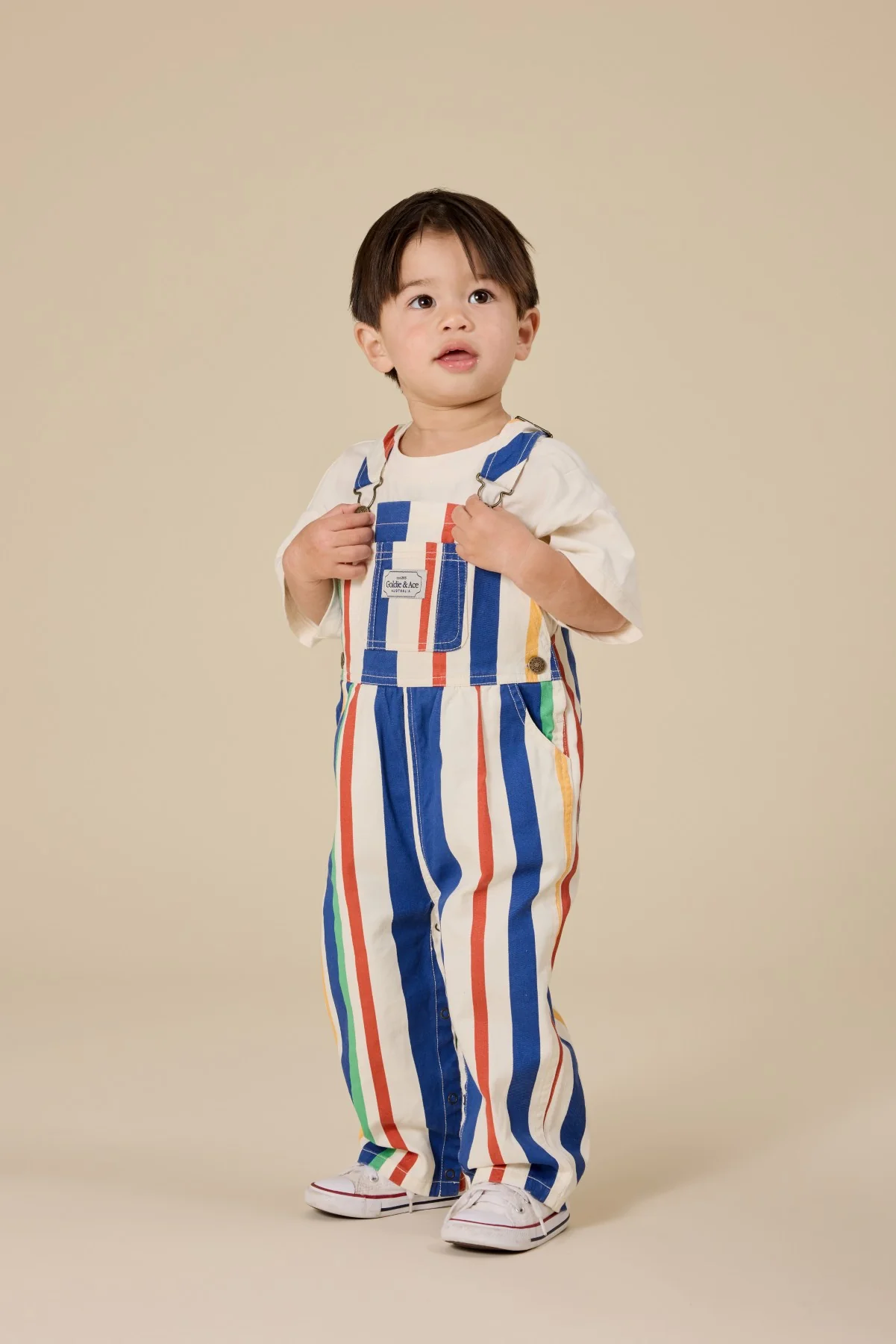 Austin Denim Overalls - 90'S Bold Stripe - Image 4