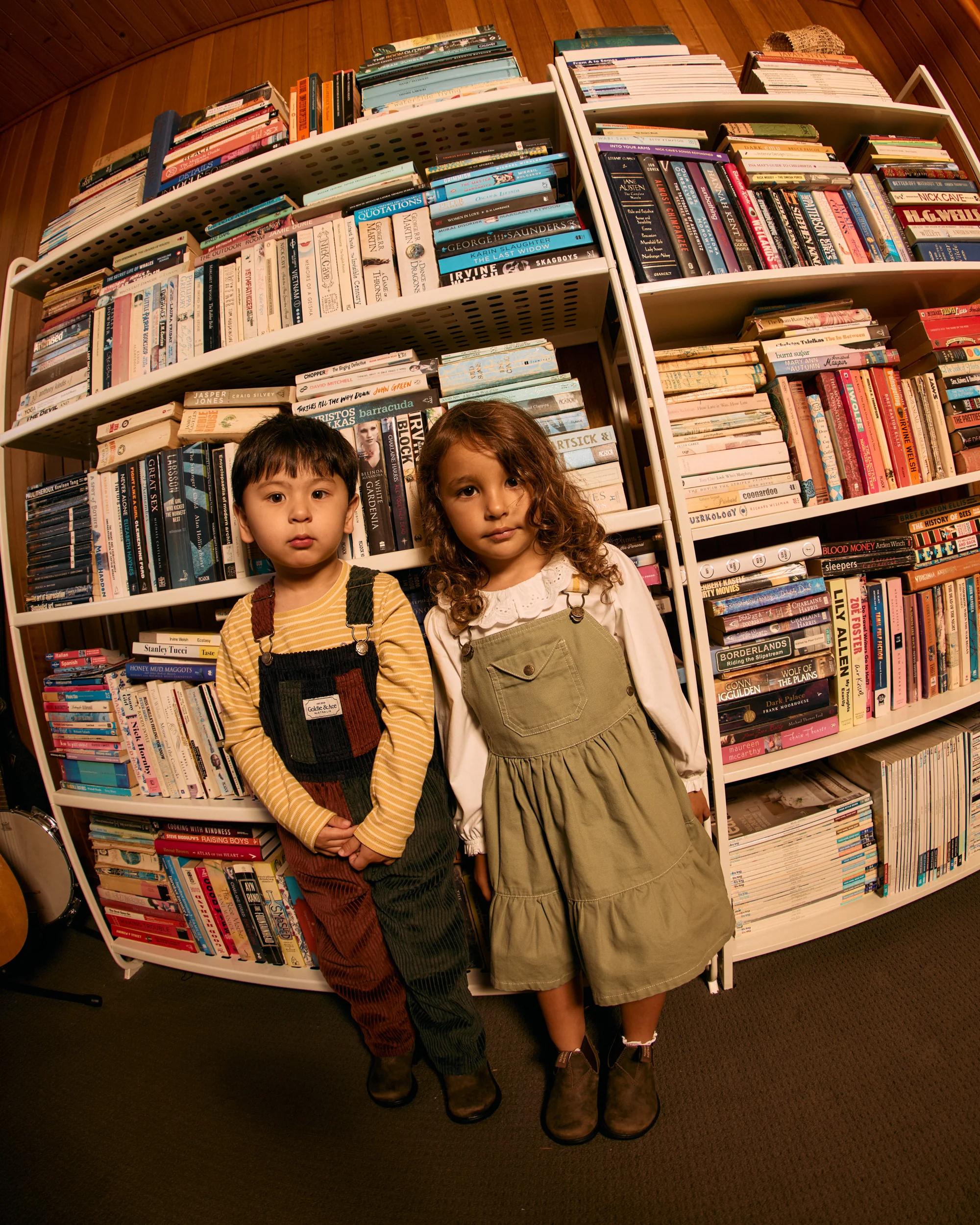 Austin Corduroy Colour Block Overalls - Image 3