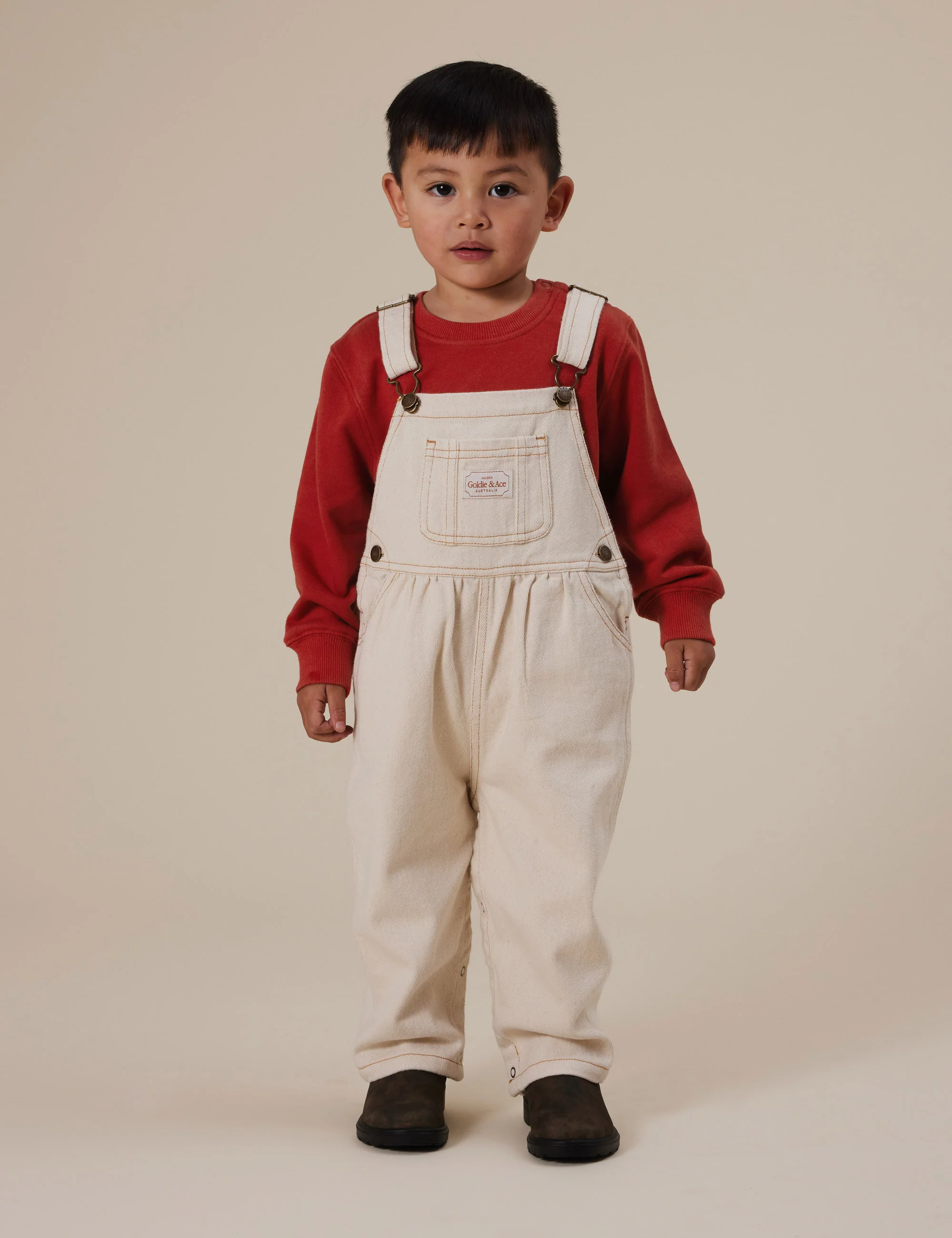 Austin Denim Overalls Oat - Image 5