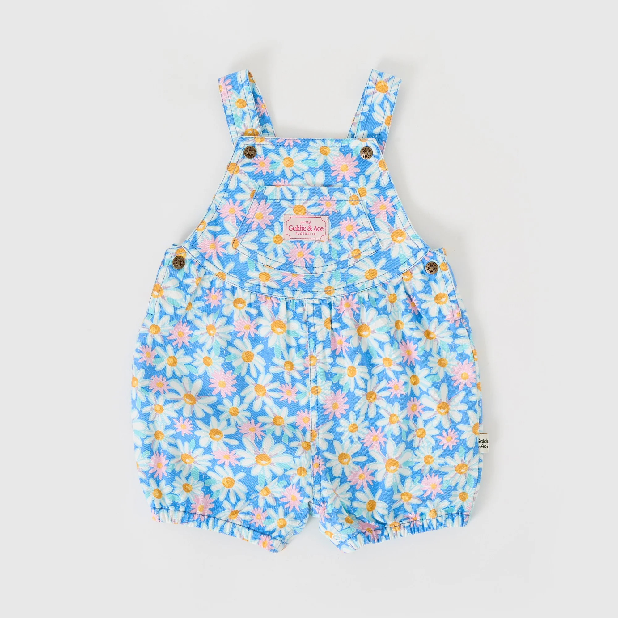 Goldie + Ace Bessie Bubble Shortalls Seaside Daisy