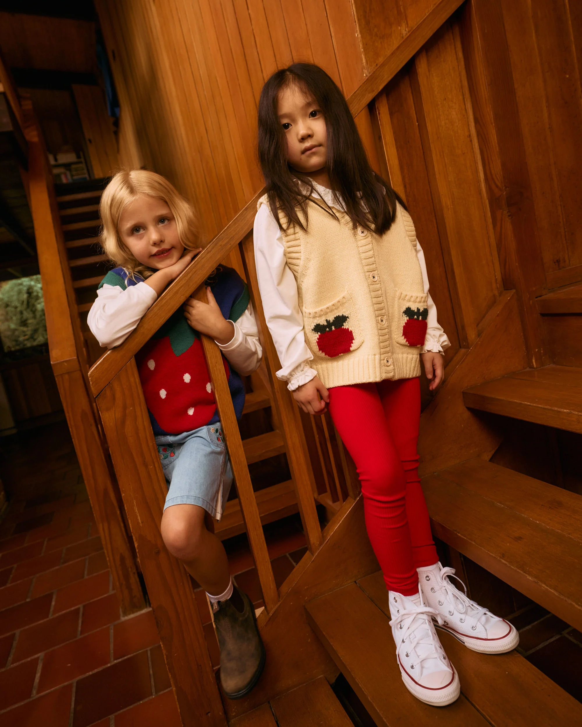 Bowie Rib Legging Red - Image 3