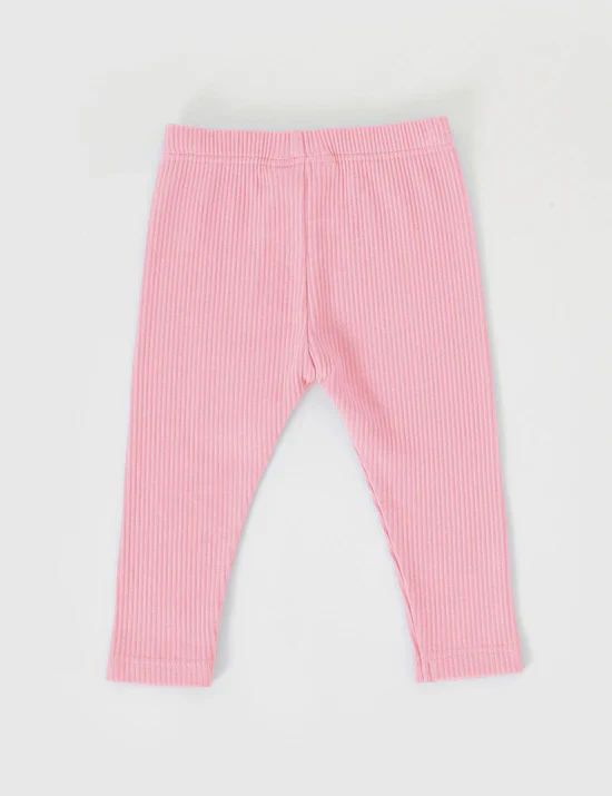 Goldie + Ace Bowie Rib Legging - Sweet Pea - Image 2