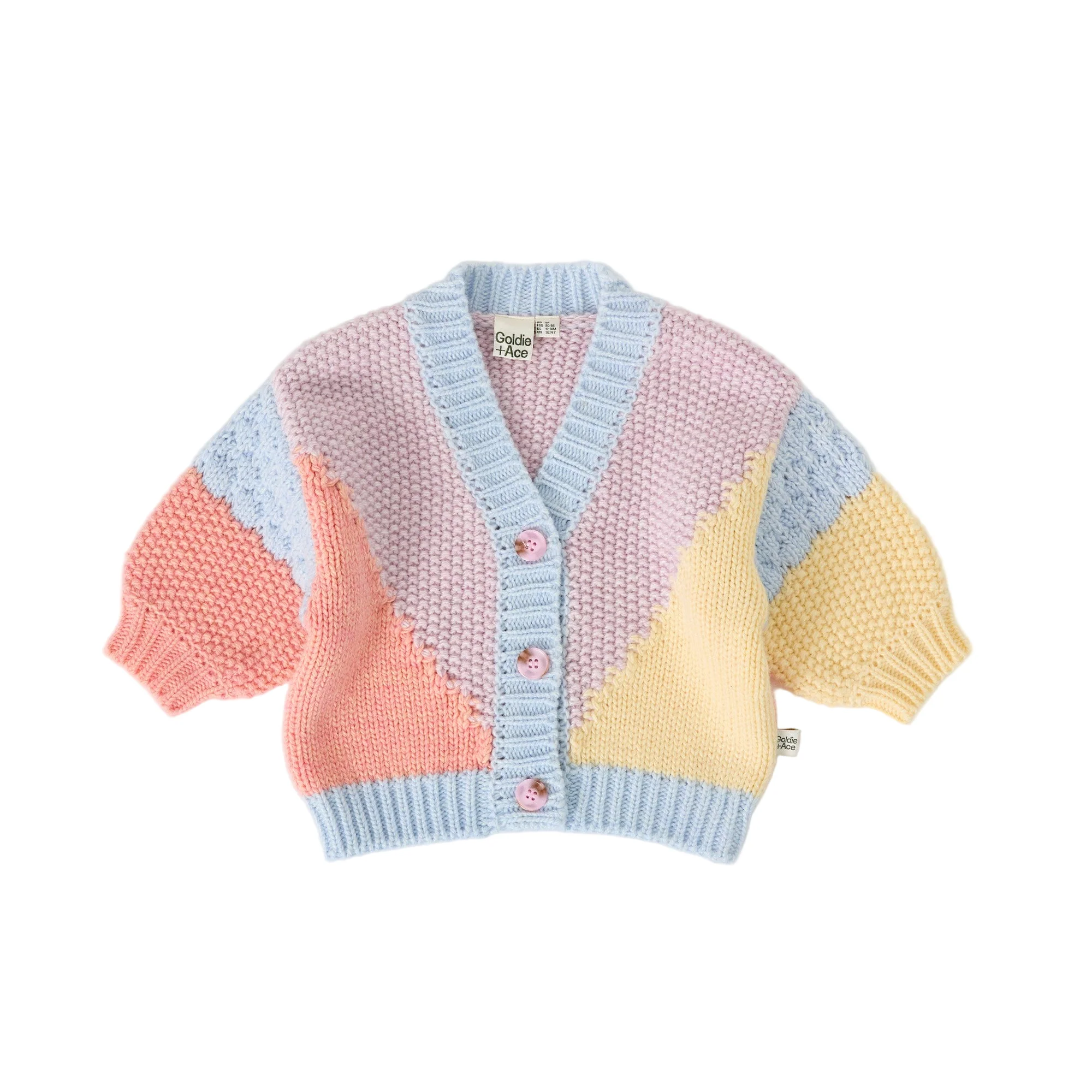 Colour Block Knit Cardigan