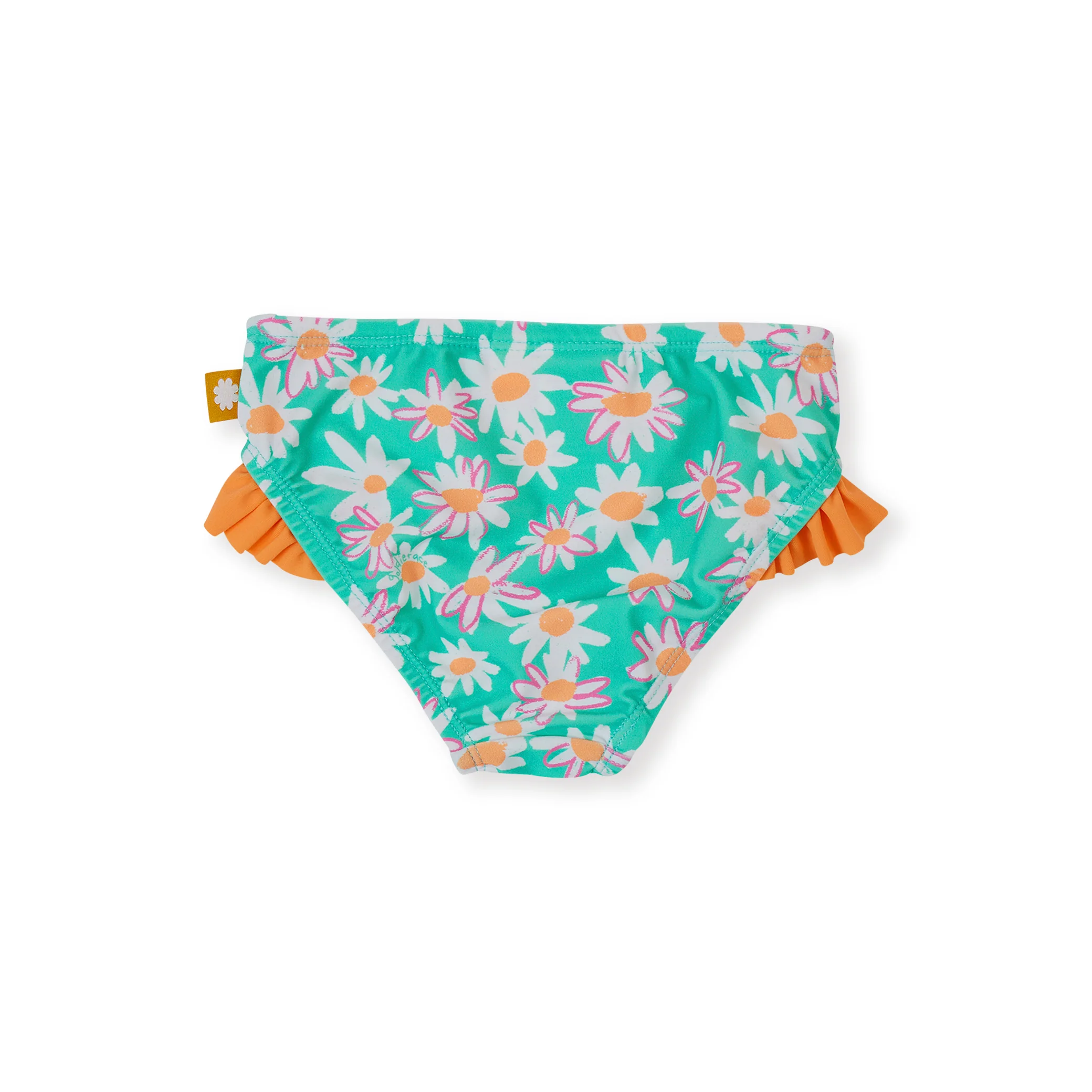 Goldie + Ace Daisy Patch Frill Waist Bikini Bottom - Image 4