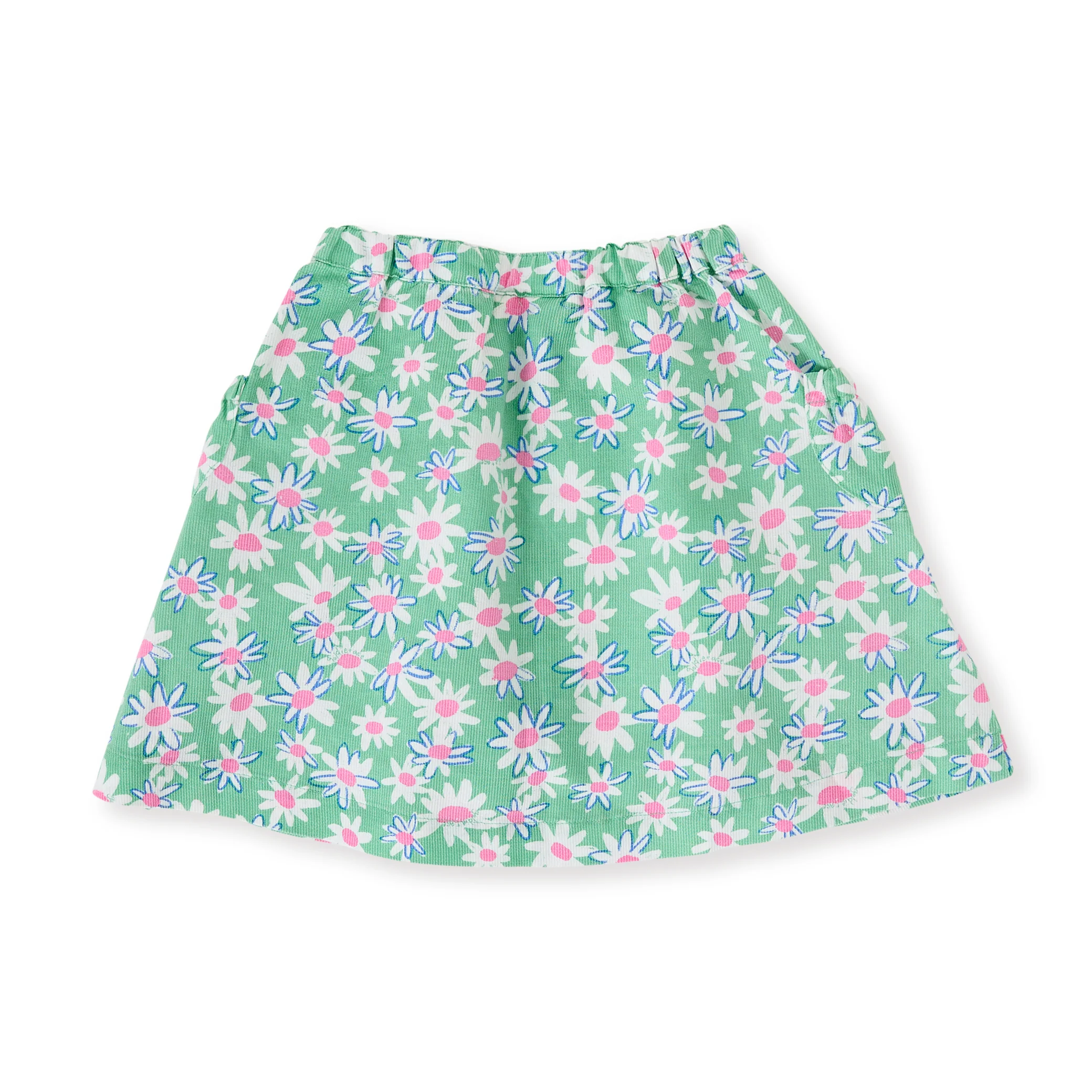 Goldie + Ace Daisy Patch Presley Pocket Skirt - Moss - Image 6