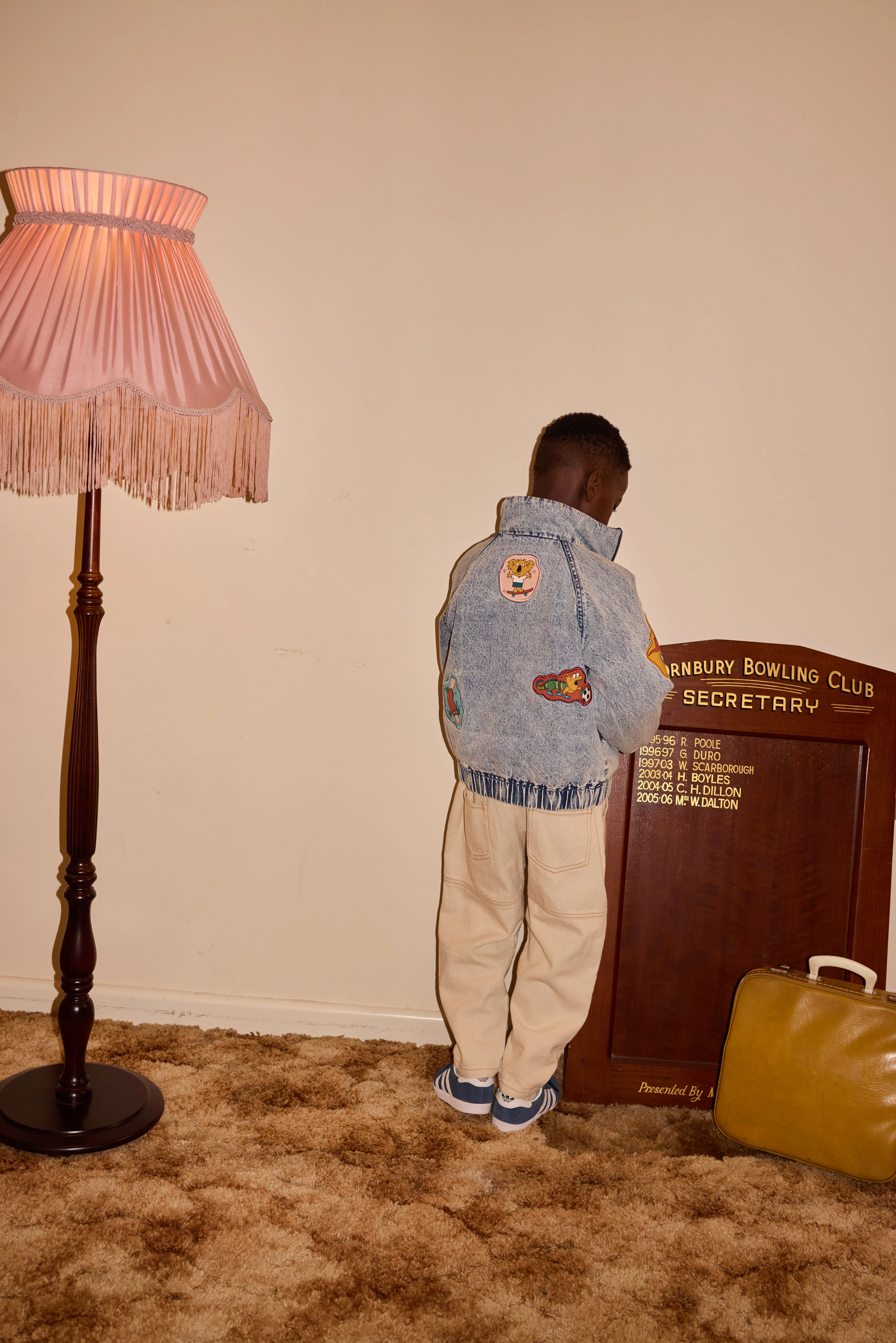 Goldie + Ace Drew Denim Pocket Pant Oat - Image 2