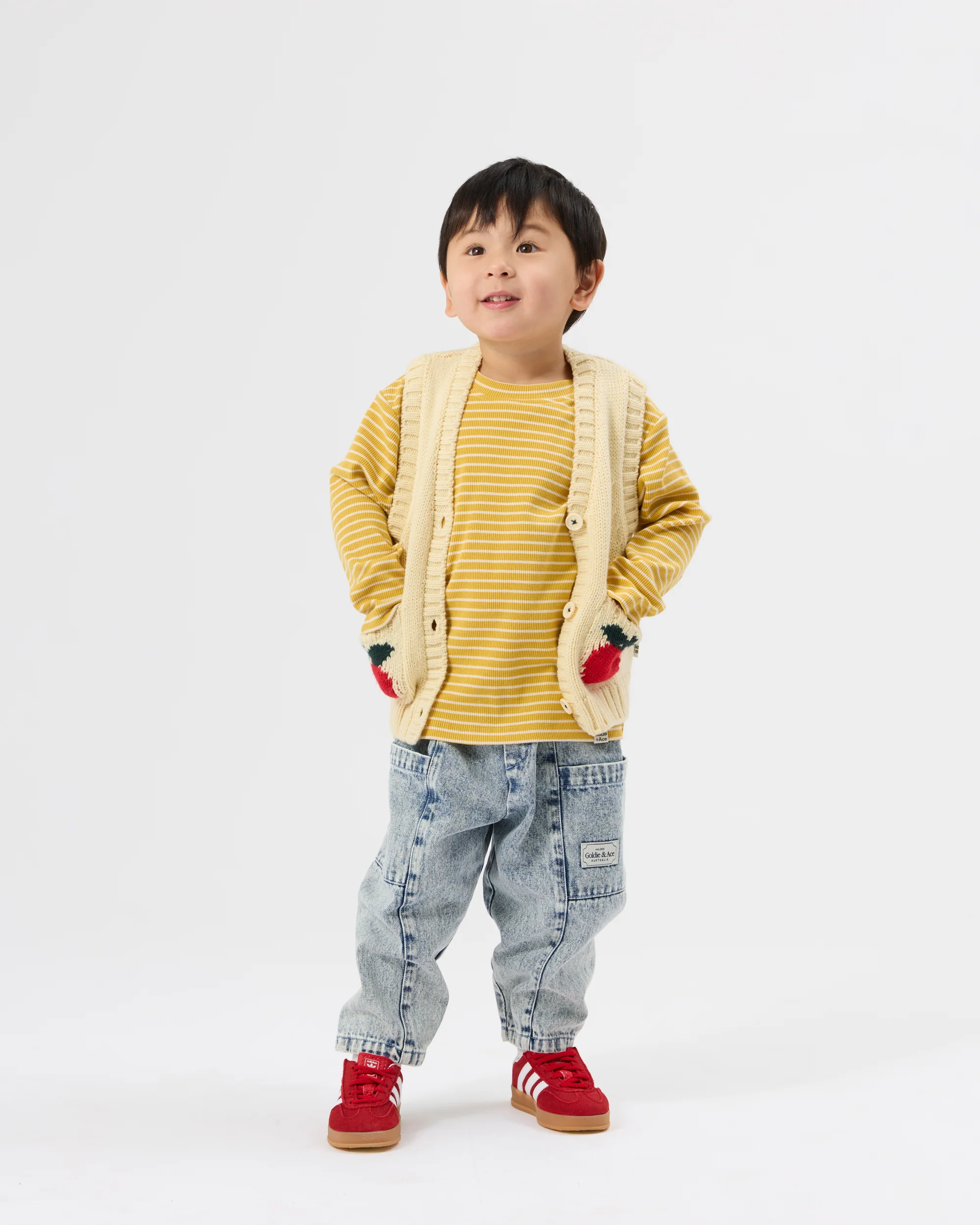 Essential Stripe Rib Top Yellow - Image 5