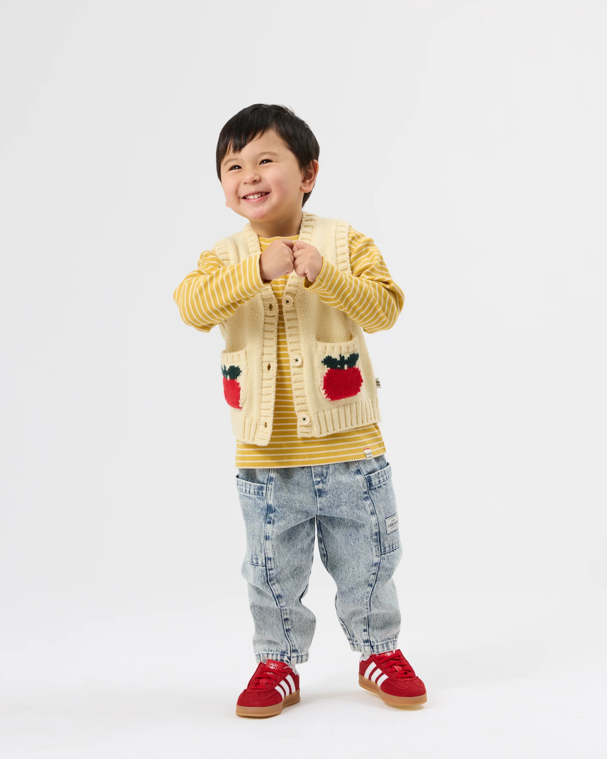 Essential Stripe Rib Top Yellow - Image 6