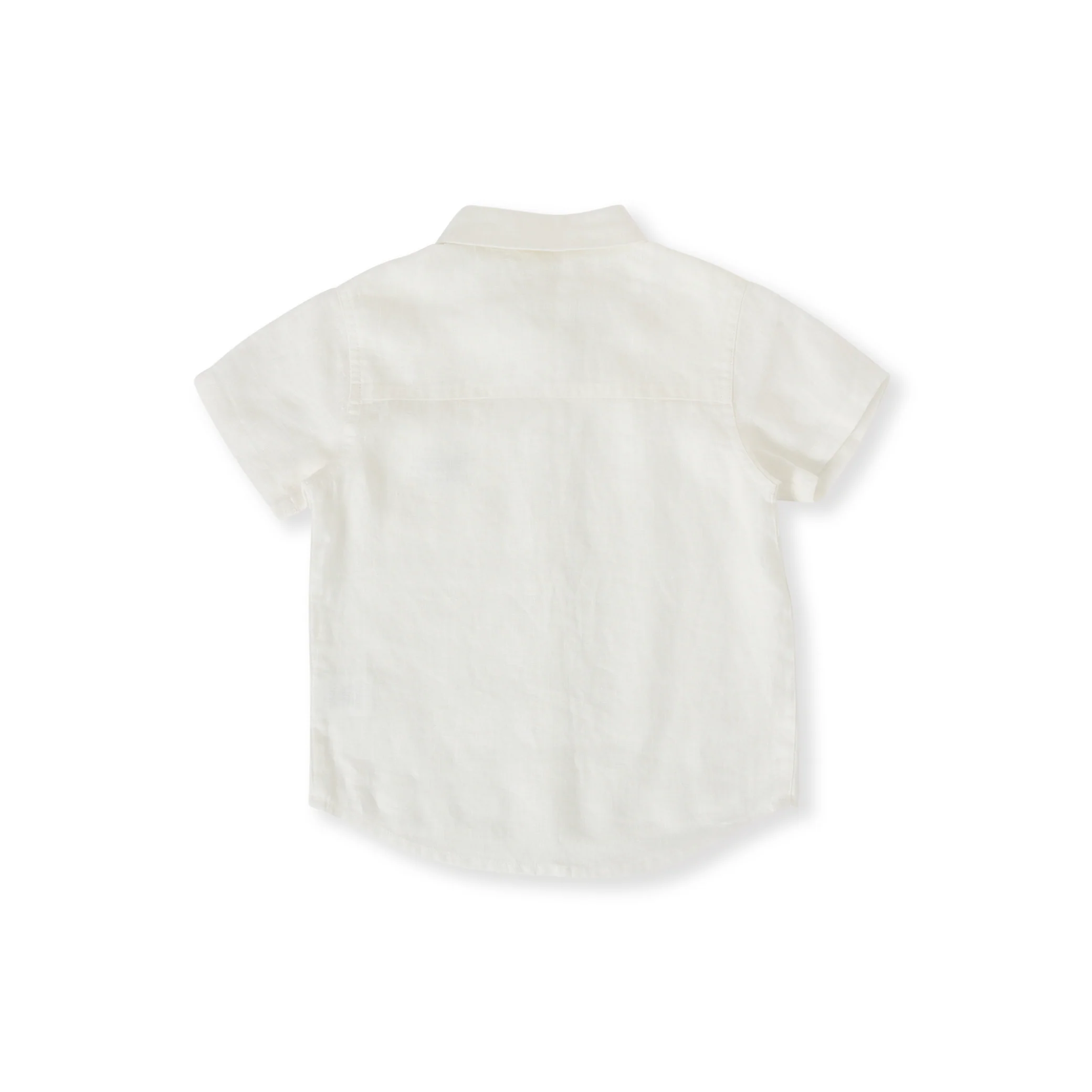 Goldie + Ace Holiday Linen Blend Shirt - White - Image 3
