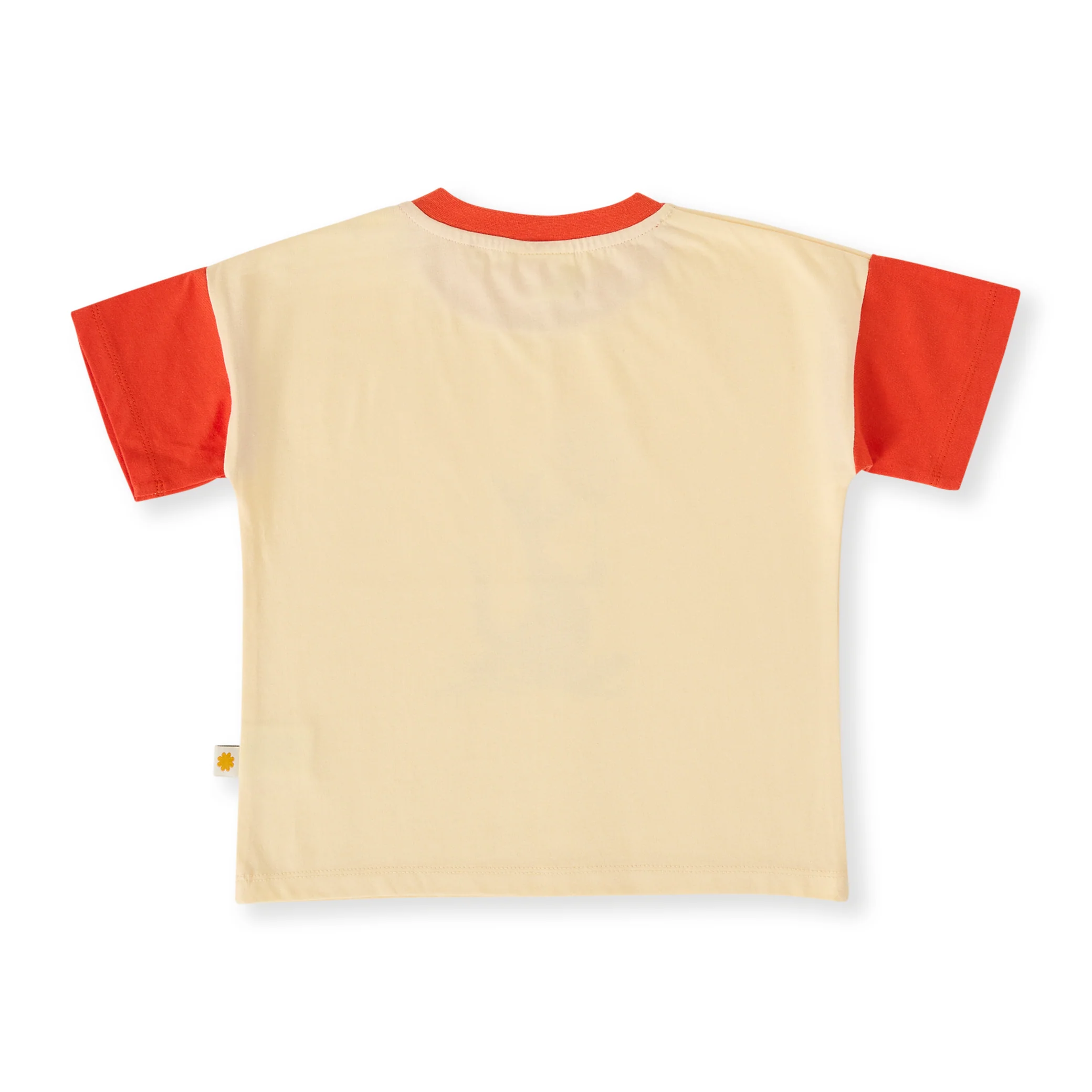 Goldie + Ace Hop Skip Jump T-Shirt - Vanilla/Apple Red - Image 7