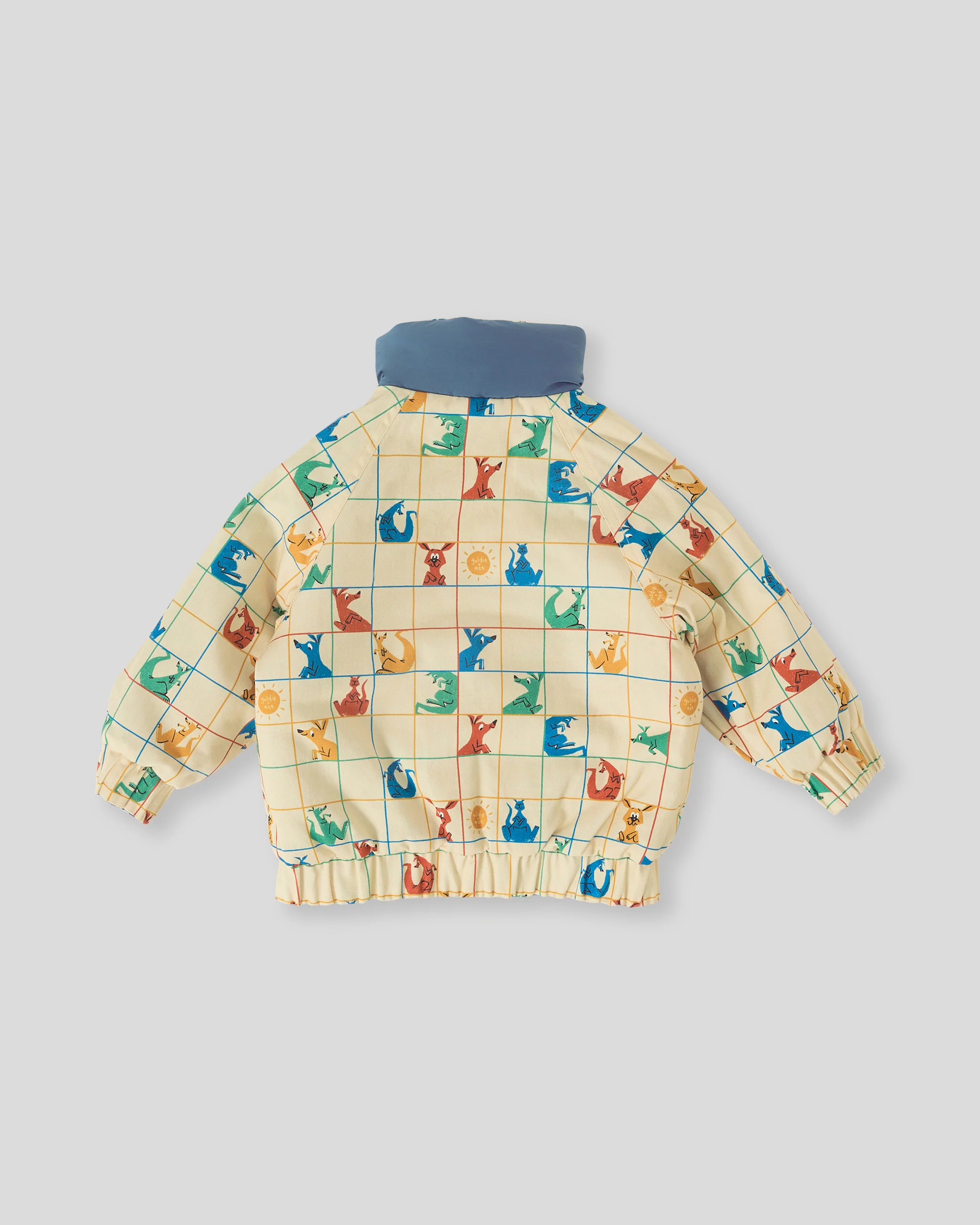 Goldie + Ace Hopscotch Reversible Puffer Jacket - Lake/Vanilla - Image 7