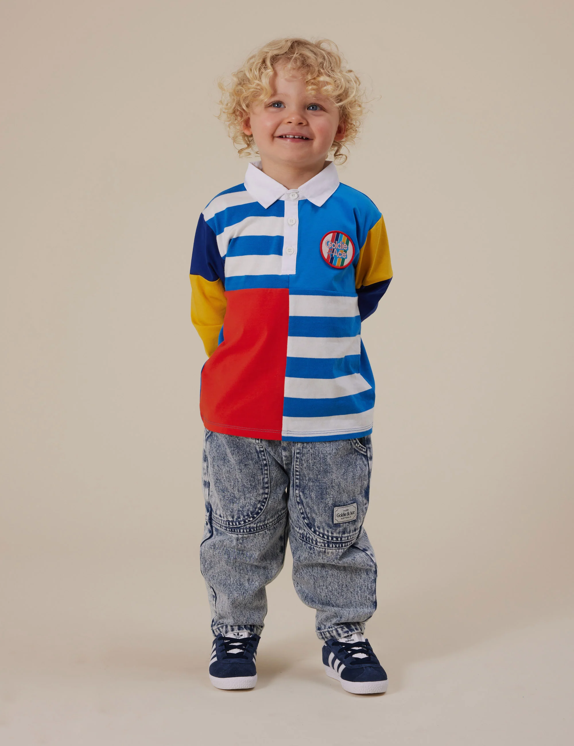 Goldie + Ace Myles Colour Block Rugby Polo - Image 4