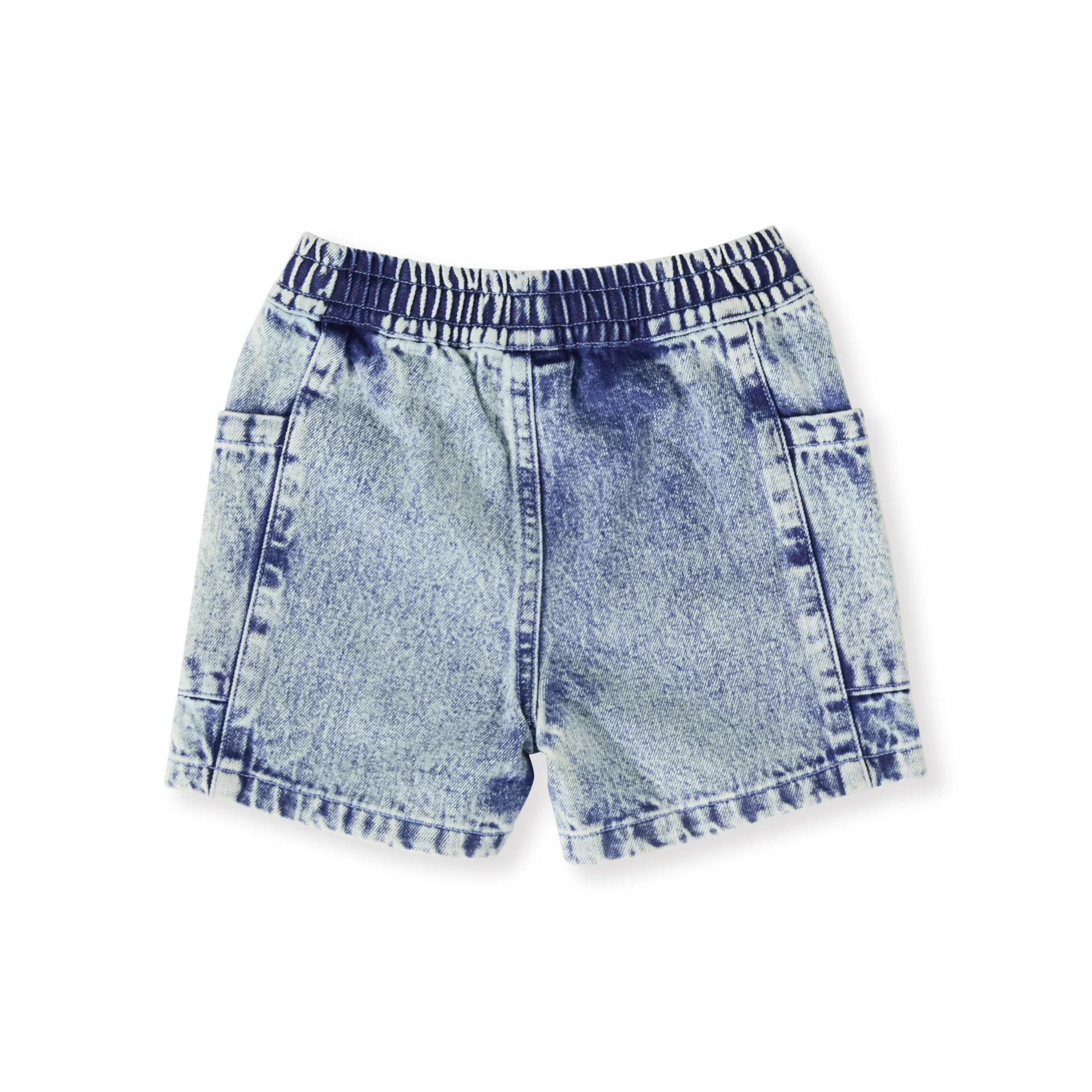 Noah Denim Pocket Shorts - Light Denim - Image 3