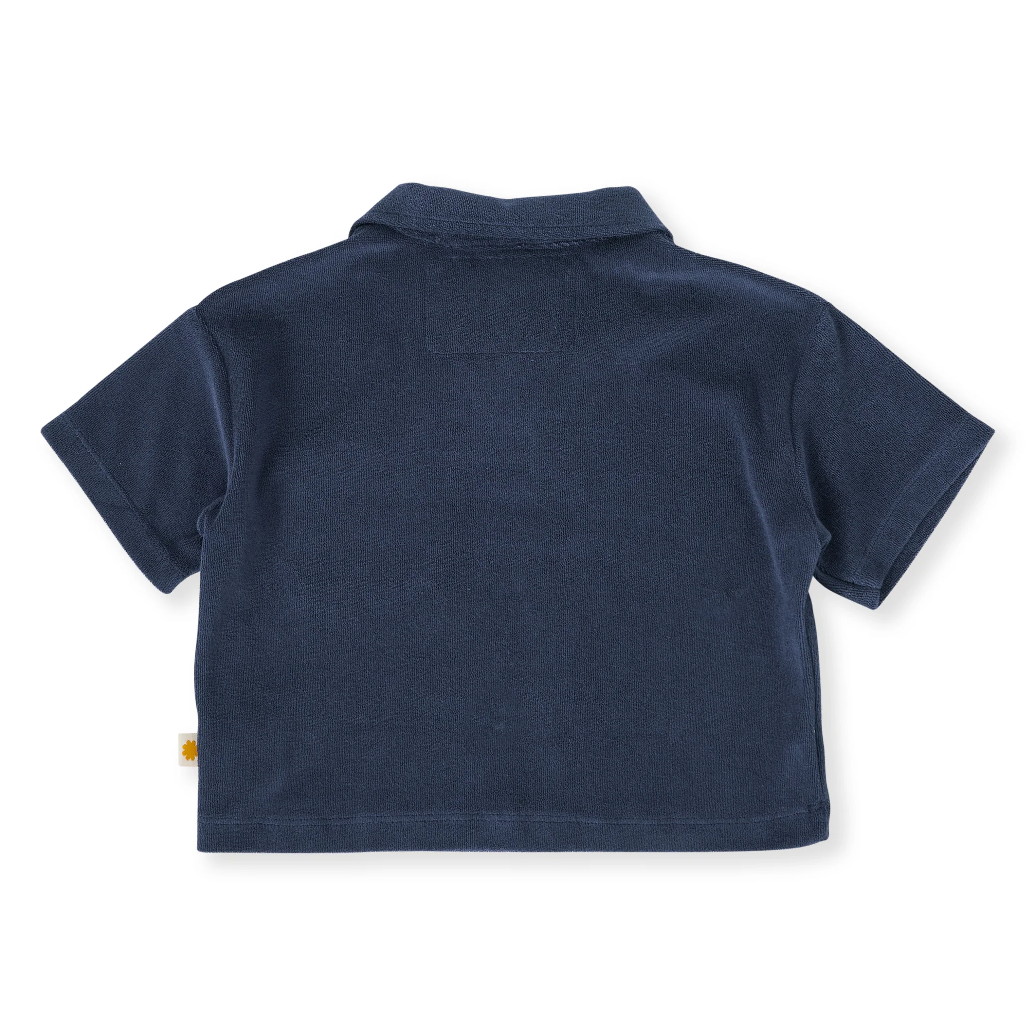 Goldie + Ace Oversized Terry Polo - Navy - Image 4