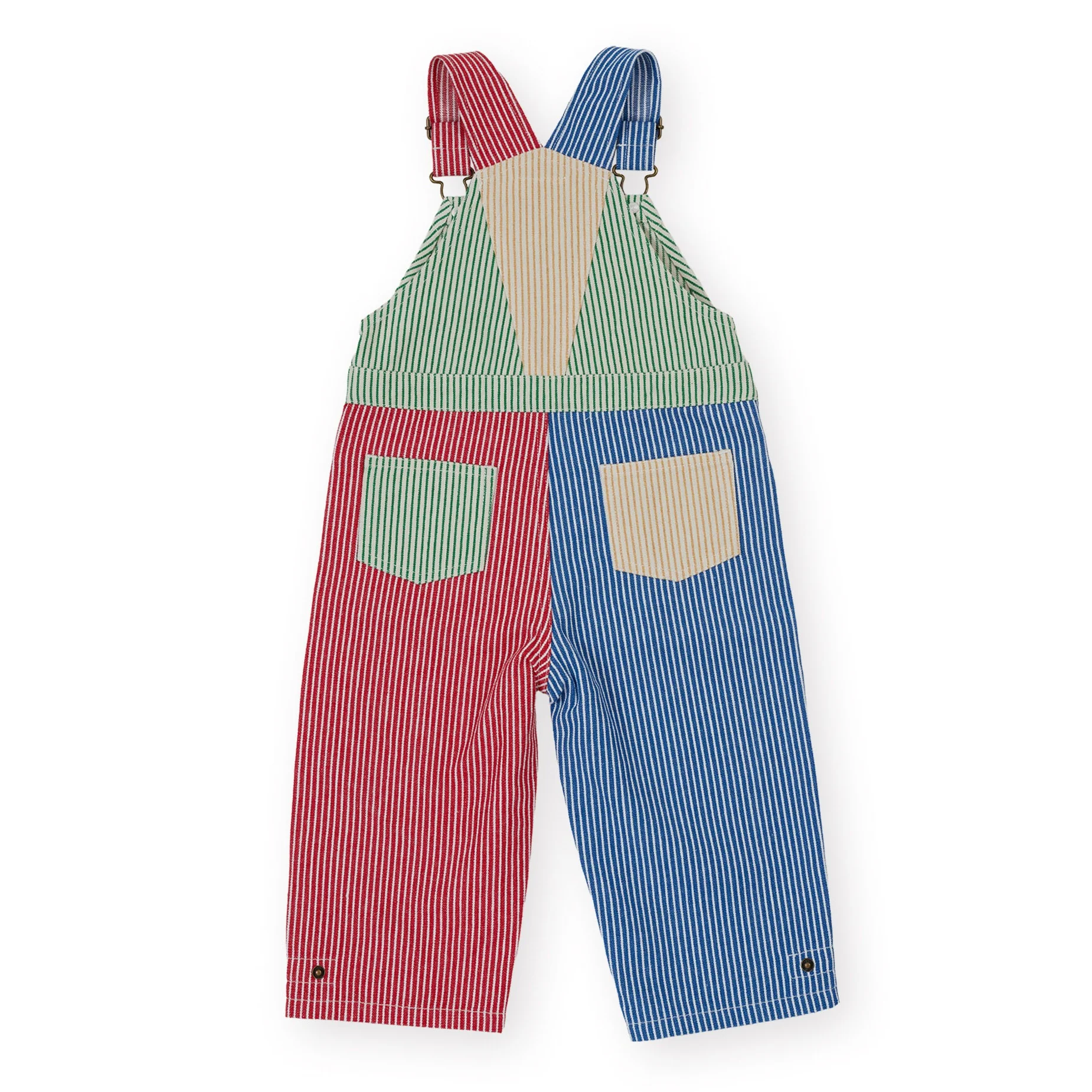 Patchwork Stripe Blake Overalls - Image 6