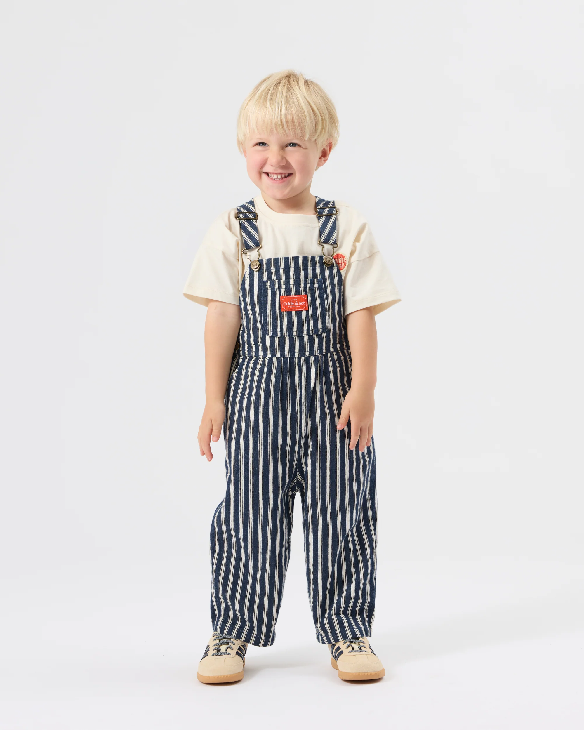Railroad Stripe Austin Overalls - Image 2