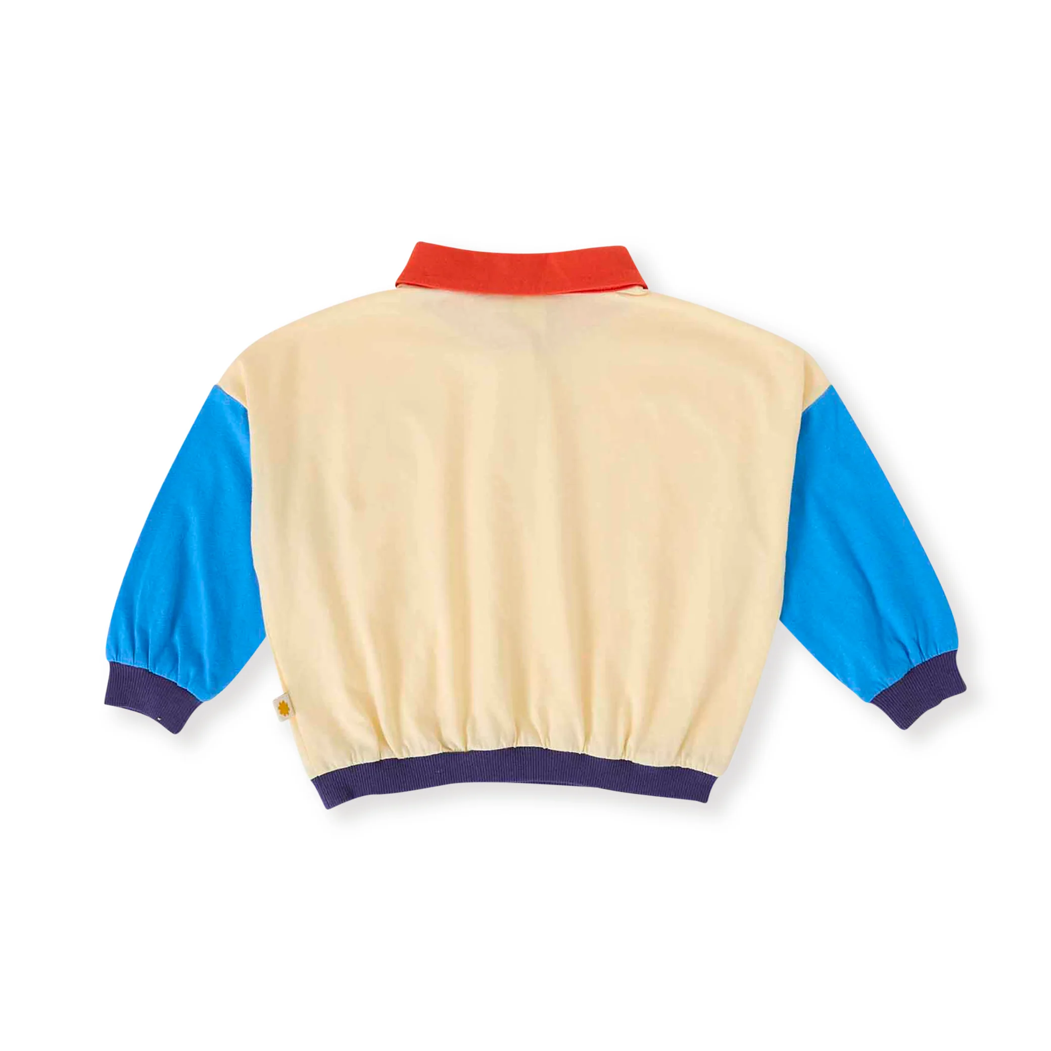 Goldie + Ace Relaxed Rugby Sweat Top - Vanilla/Lake - Image 7
