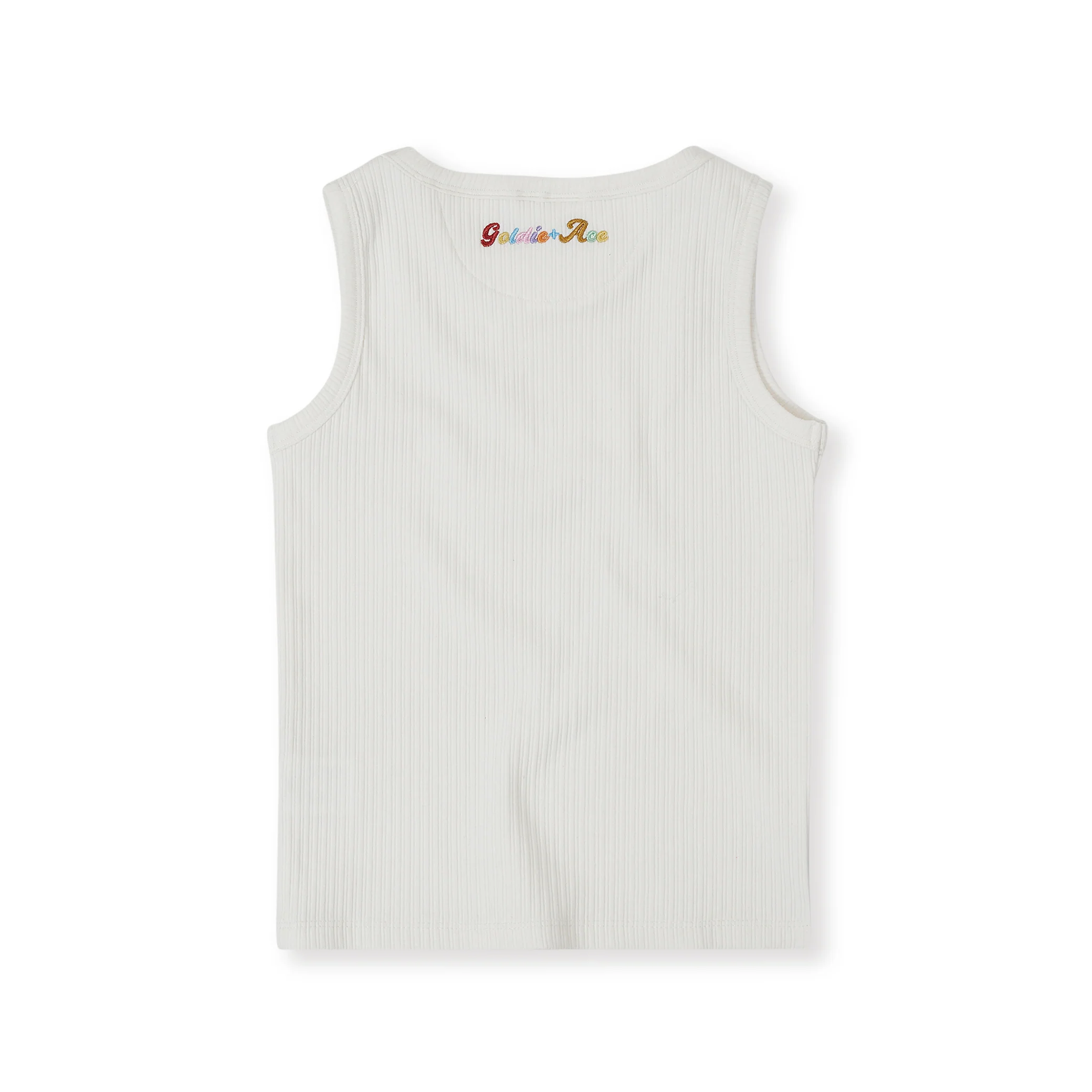 Goldie + Ace Rib Tank - White - Image 6