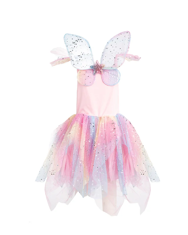 Rainbow Fairy Dress with Wings - Image 7