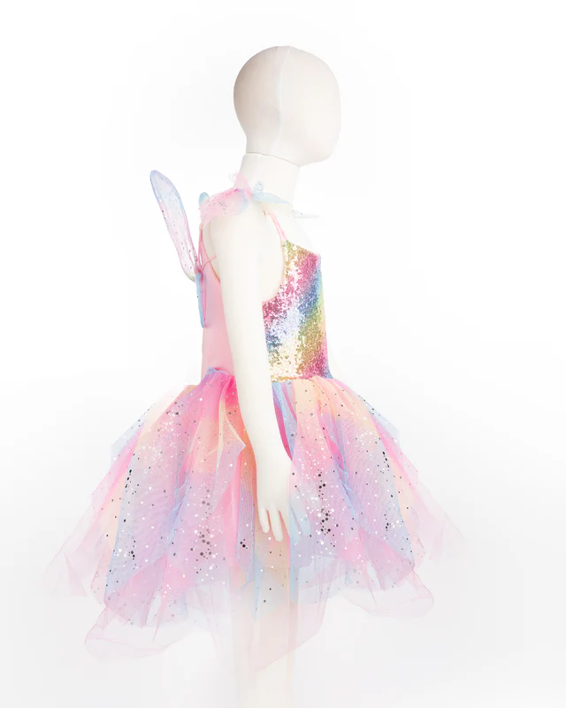 Rainbow Fairy Dress with Wings - Image 8