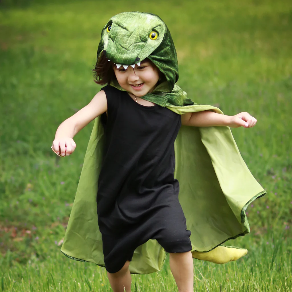 T-Rex Hooded Cape - Size 4-5 - Image 2