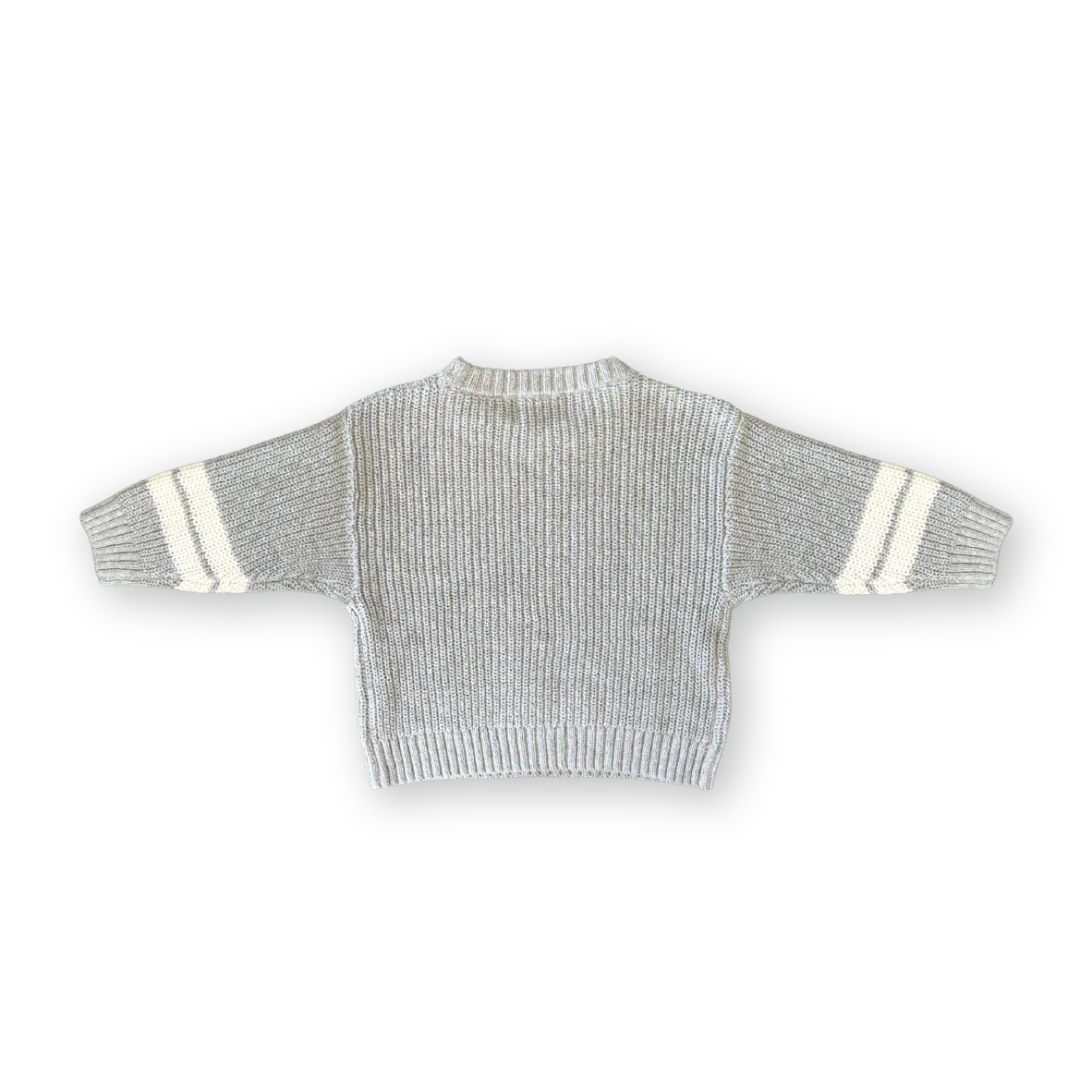 Chunky Rib Pull Over - Stone - Image 5