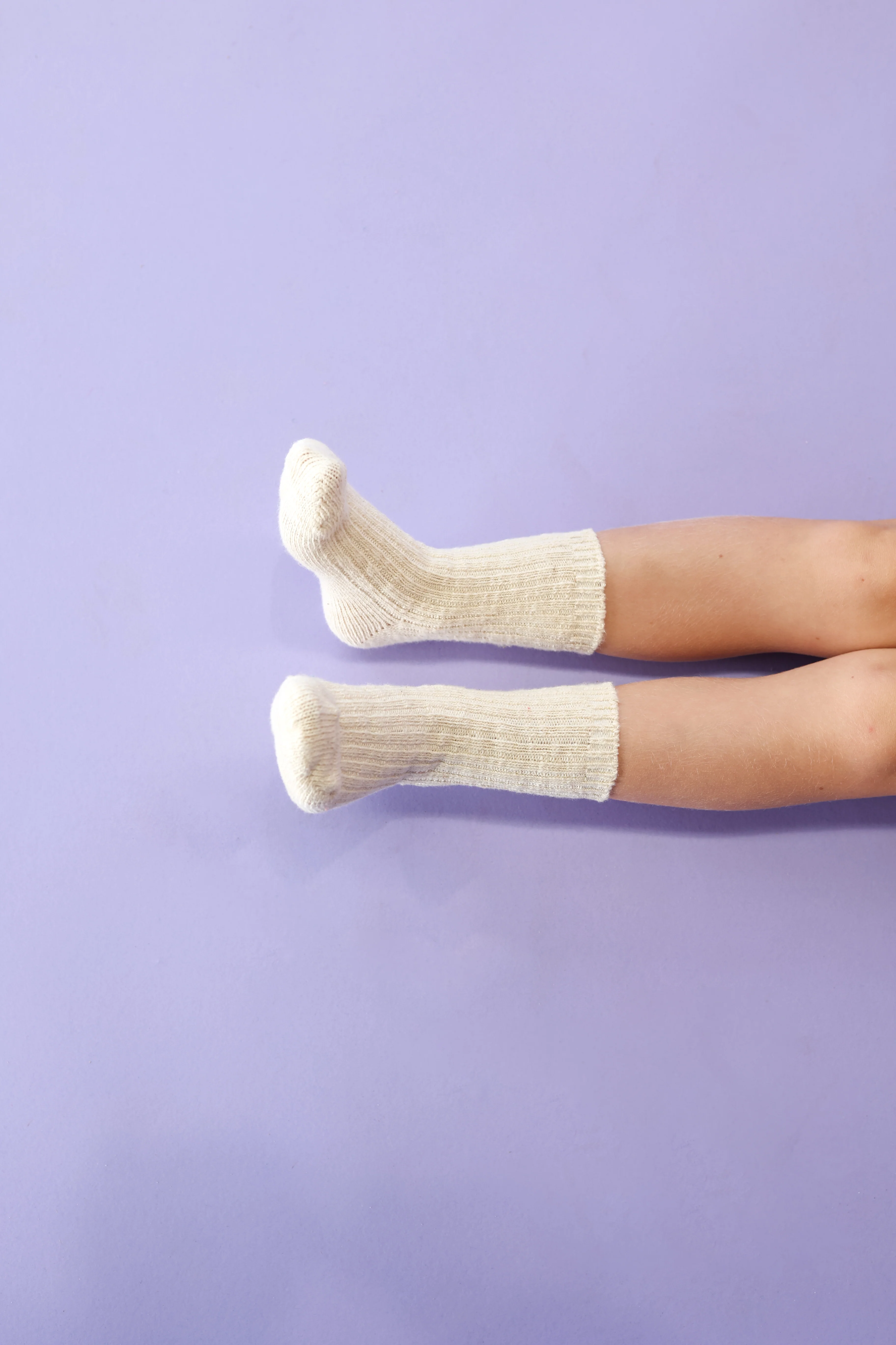 Chunky Rib Sock - Milk - Image 2