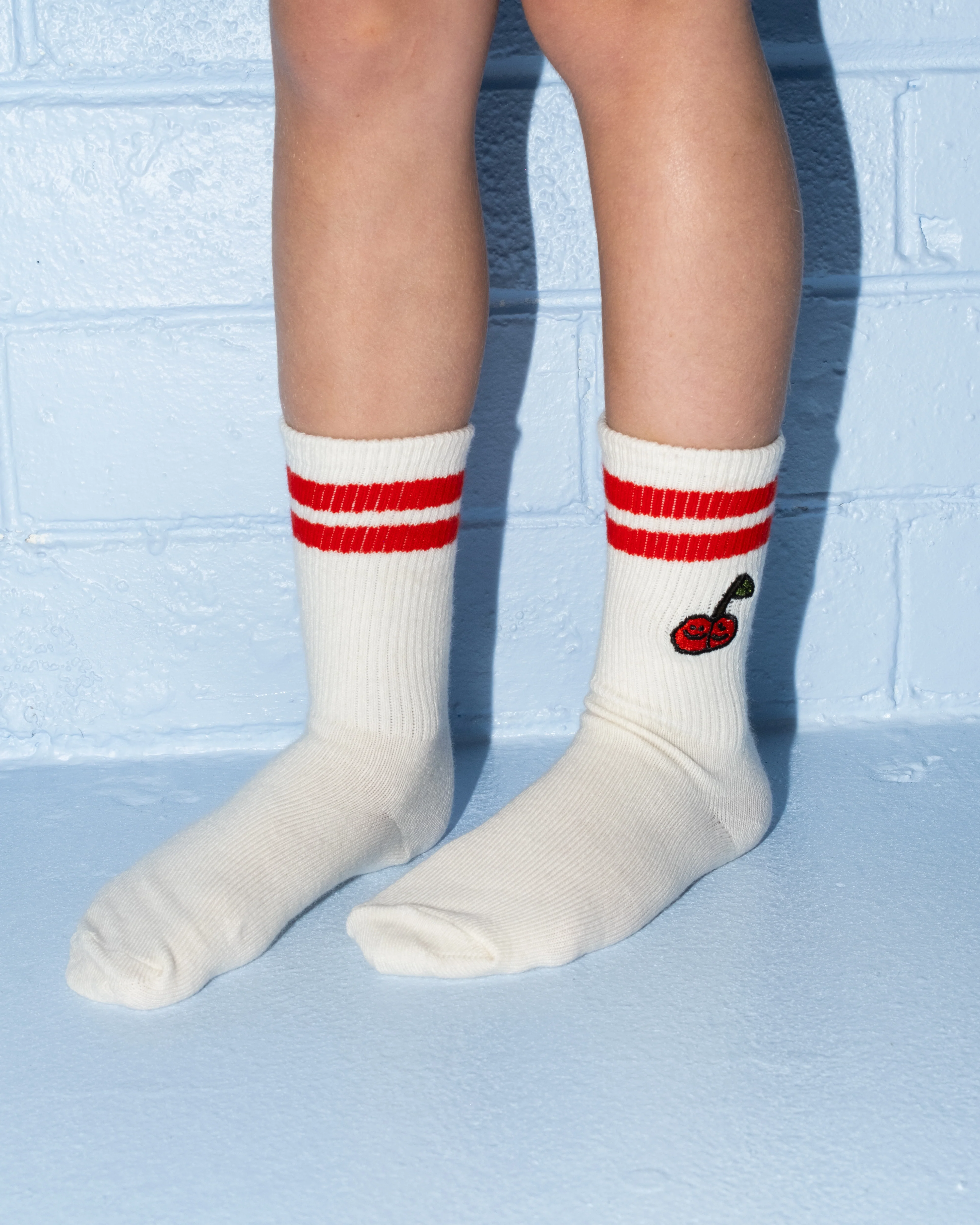 Cotton Fruit Salad Socks 2pk - Milk - Image 2