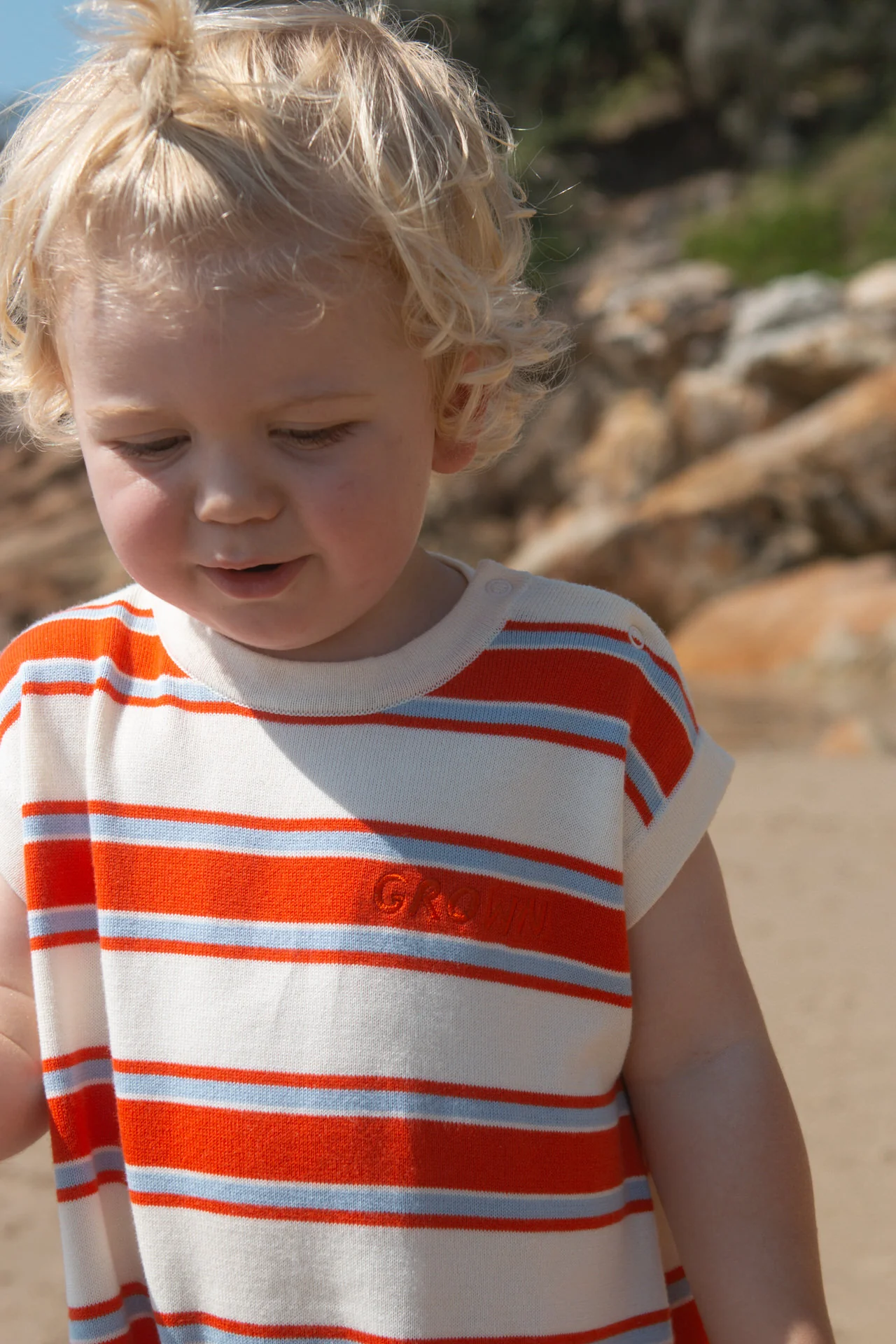 Organic Island Stripe Playsuit - Image 6