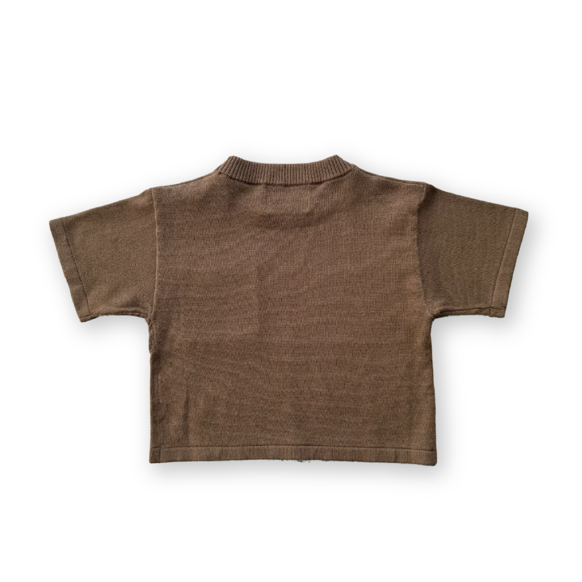 Grown Knitted Pocket Tee - Cafe - Image 4